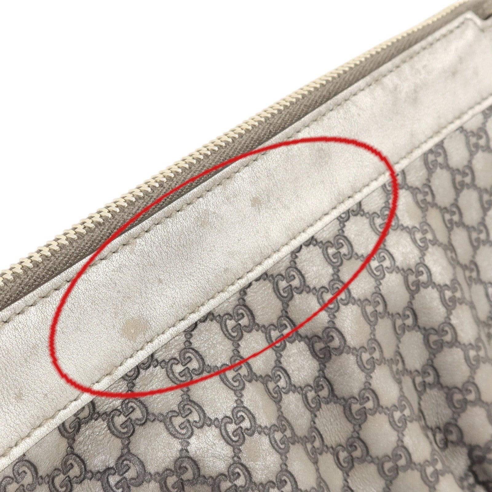 GUCCI 牛皮皮革Pouch金扣手拿包