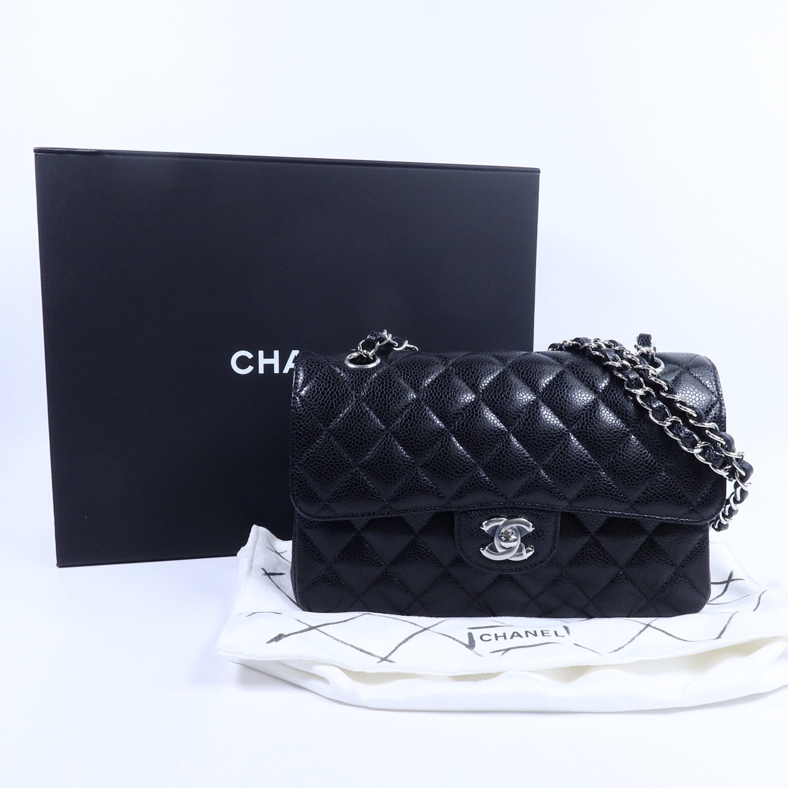 CHANEL 牛皮皮革Classic 23鏈帶肩背袋
