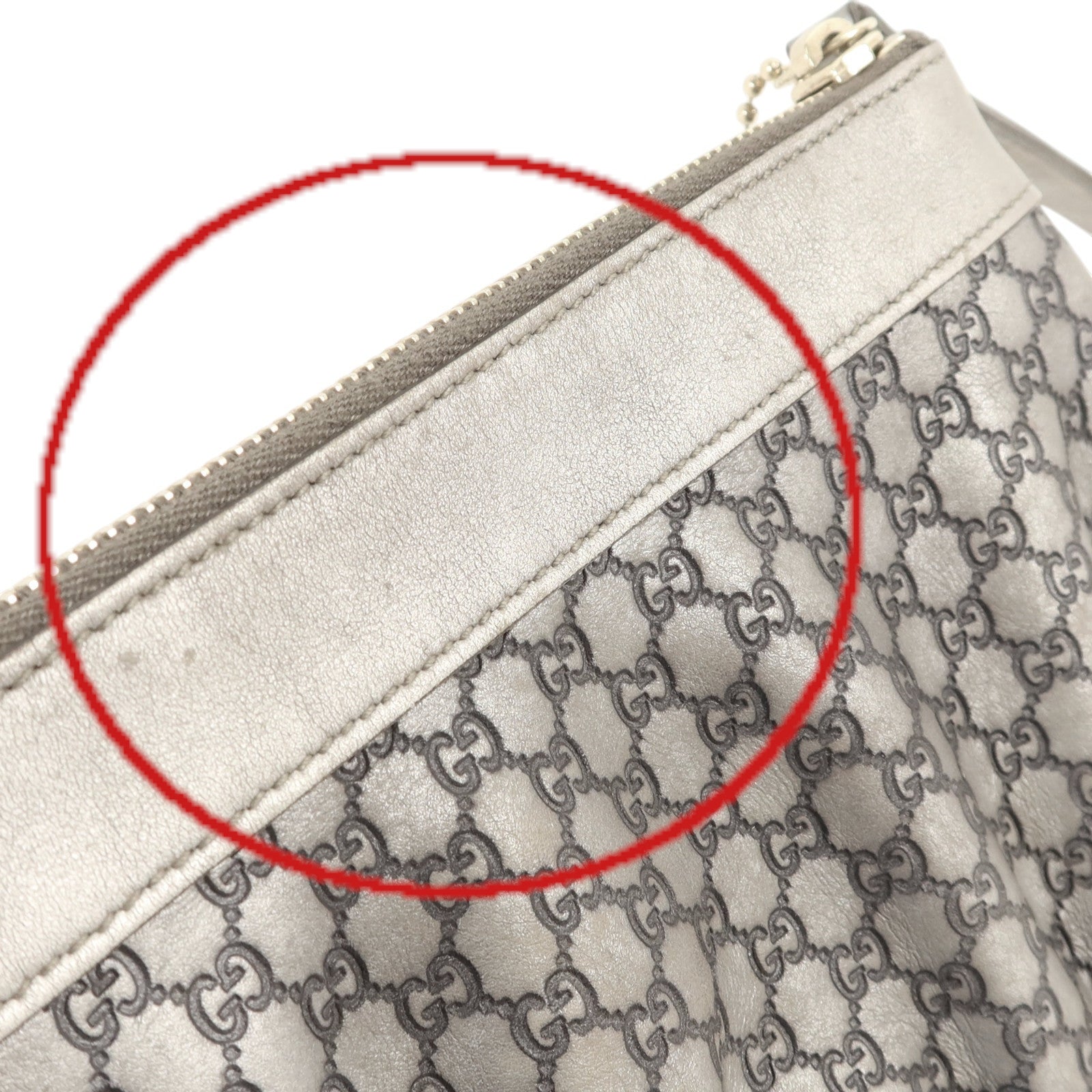 GUCCI 牛皮皮革Pouch金扣手拿包