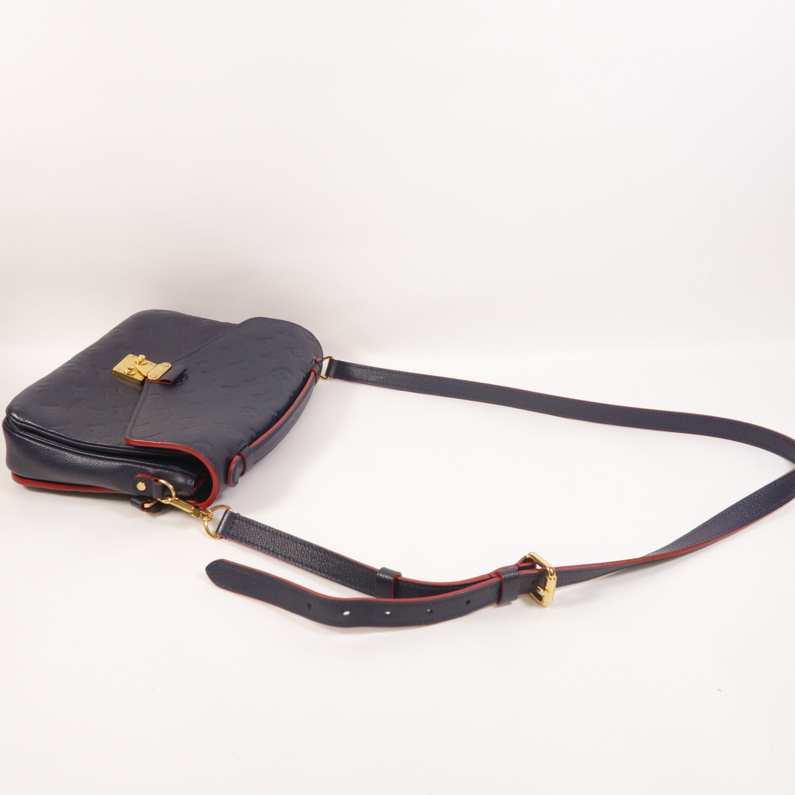 LOUIS VUITTON Monogram Empreinte Pochette Metis金扣手挽肩背兩用袋