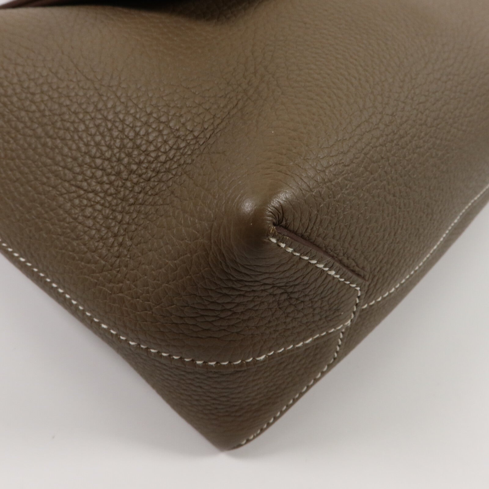 HERMES Clemence皮革Cabasellier 31肩背袋Etoupe