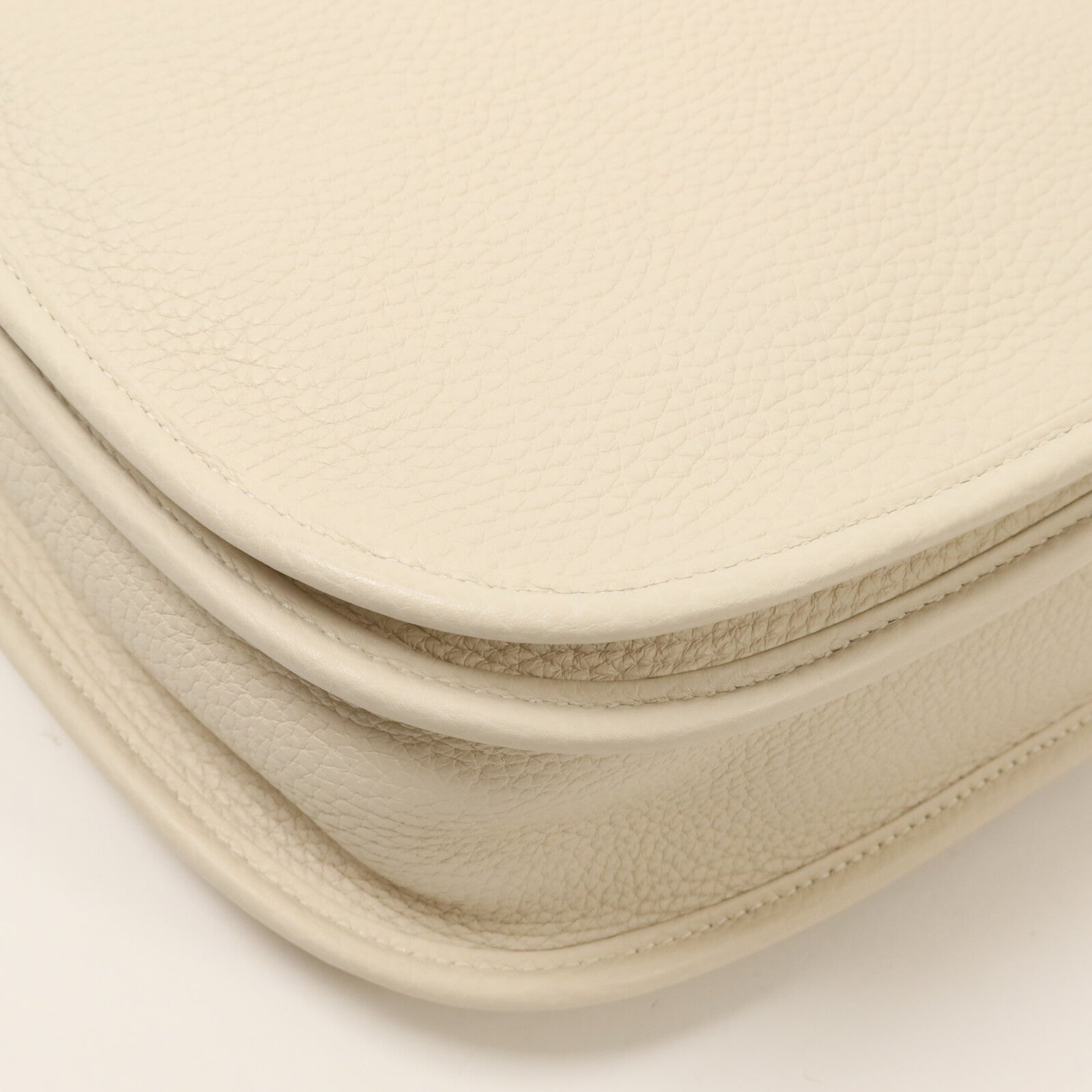 HERMES Clemence皮革Evelyne PM 肩背袋Craie