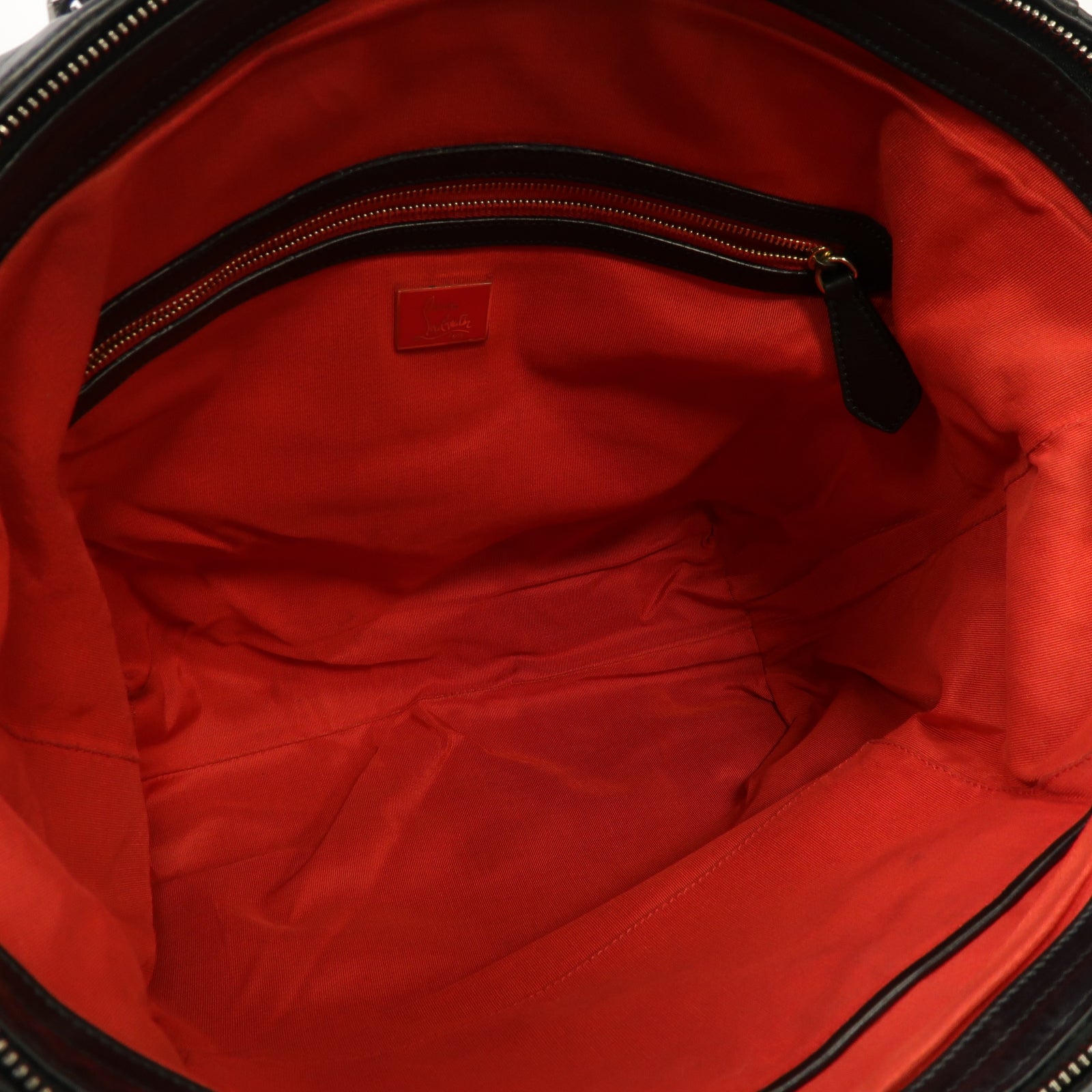 Christian Louboutin 牛皮皮革Shoulder Bag銀扣肩背袋黒色