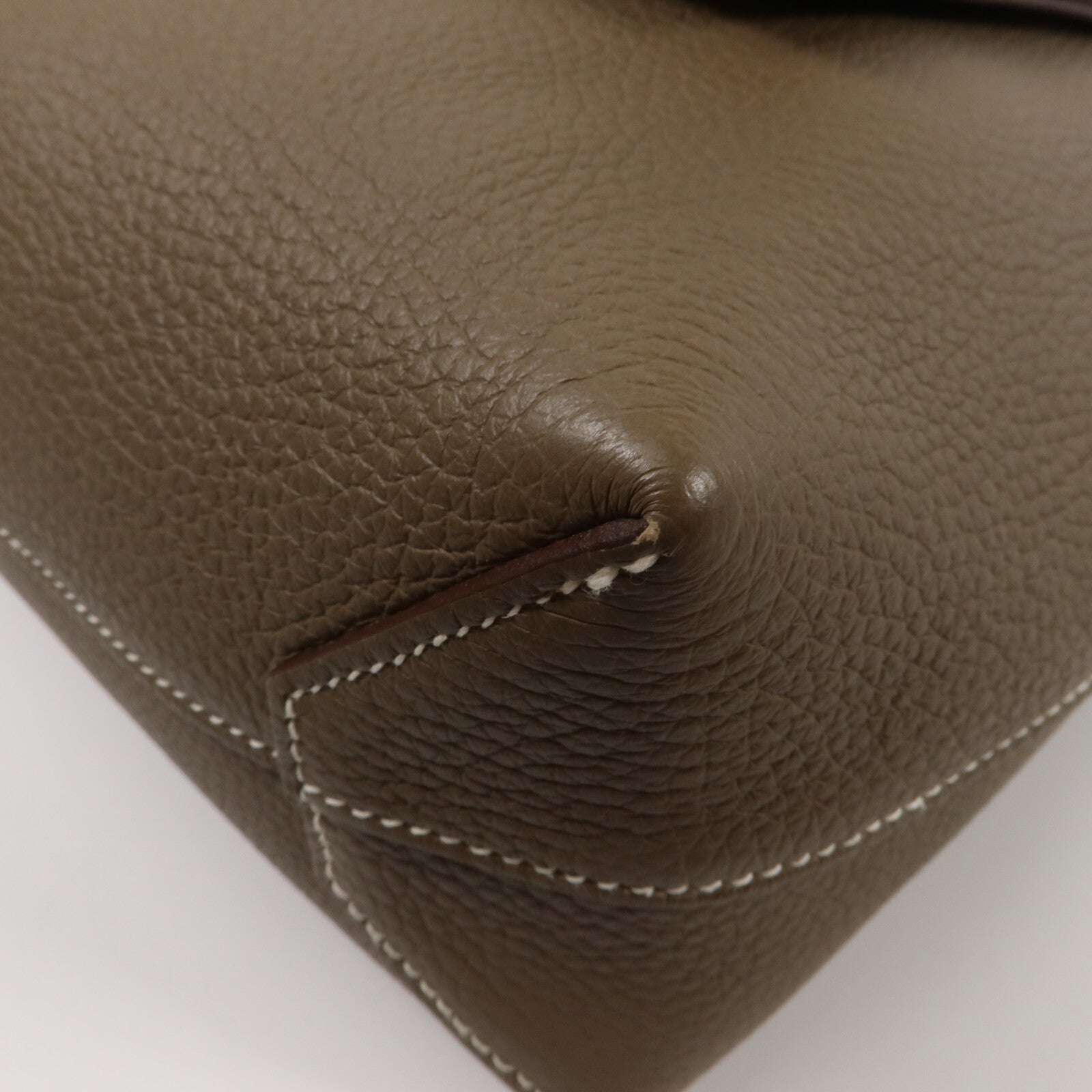 HERMES Clemence皮革Cabasellier 31肩背袋Etoupe