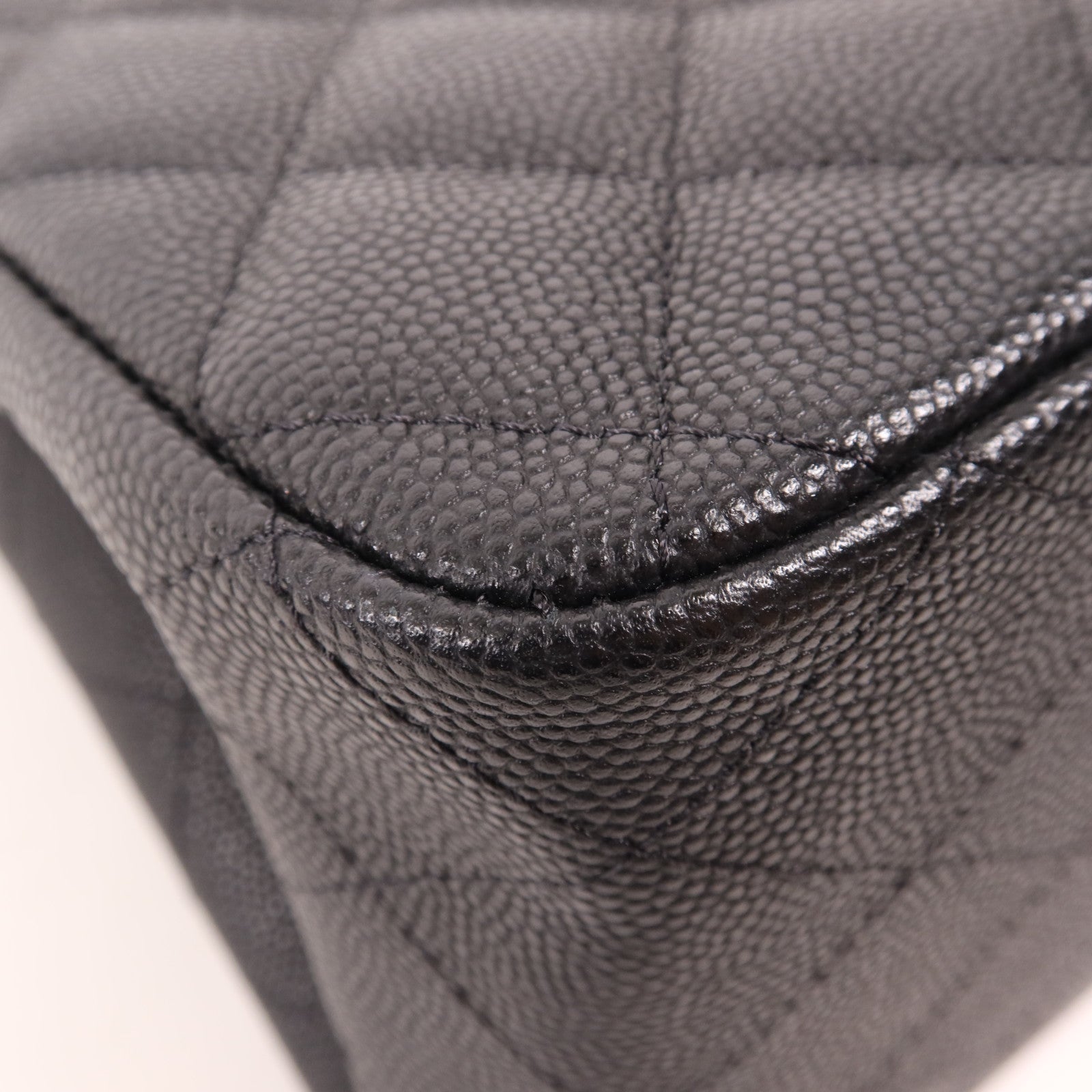 CHANEL 牛皮皮革Seasonal Mini Tote金扣鏈帶肩背袋