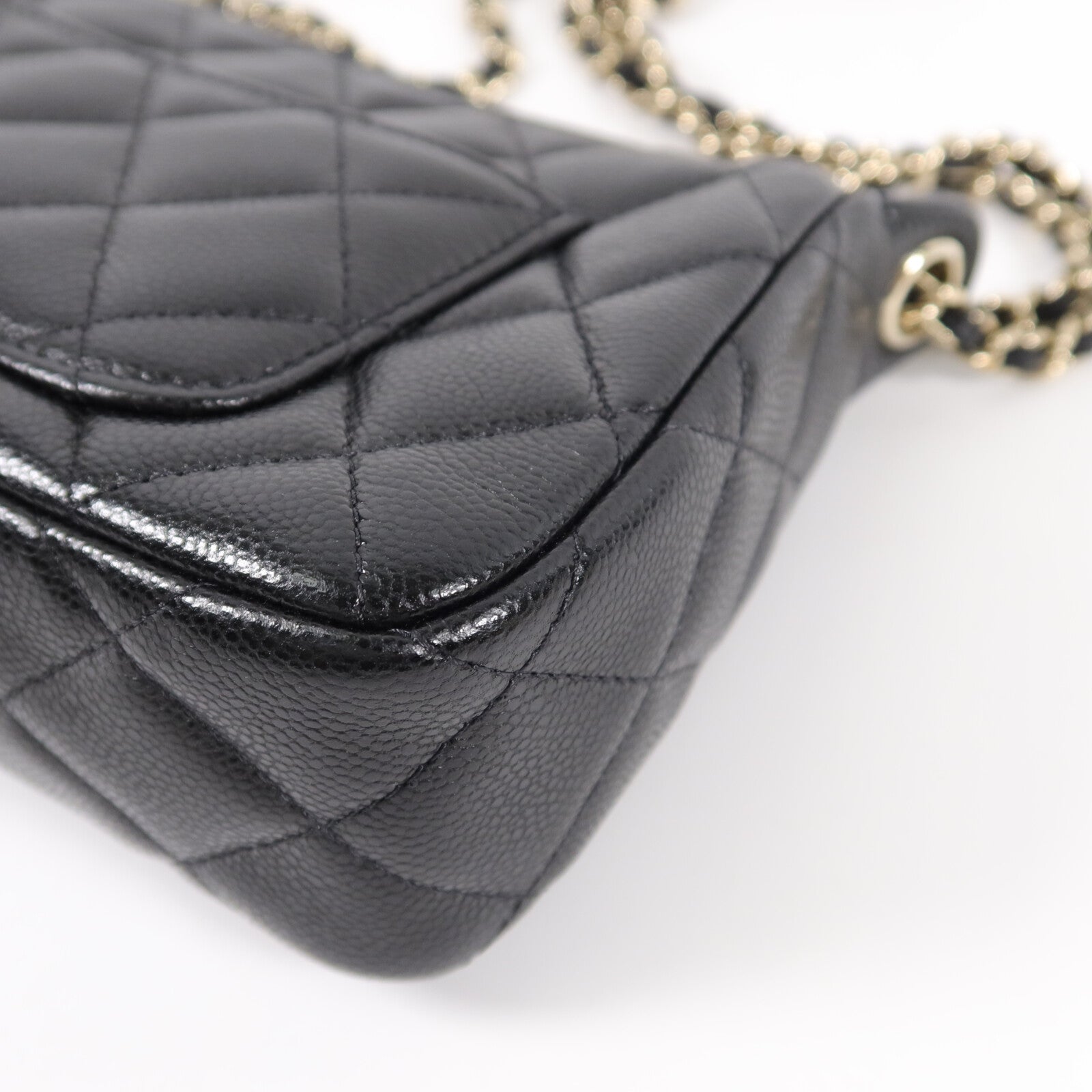 CHANEL 牛皮皮革Clutch With Chain鏈帶肩背袋