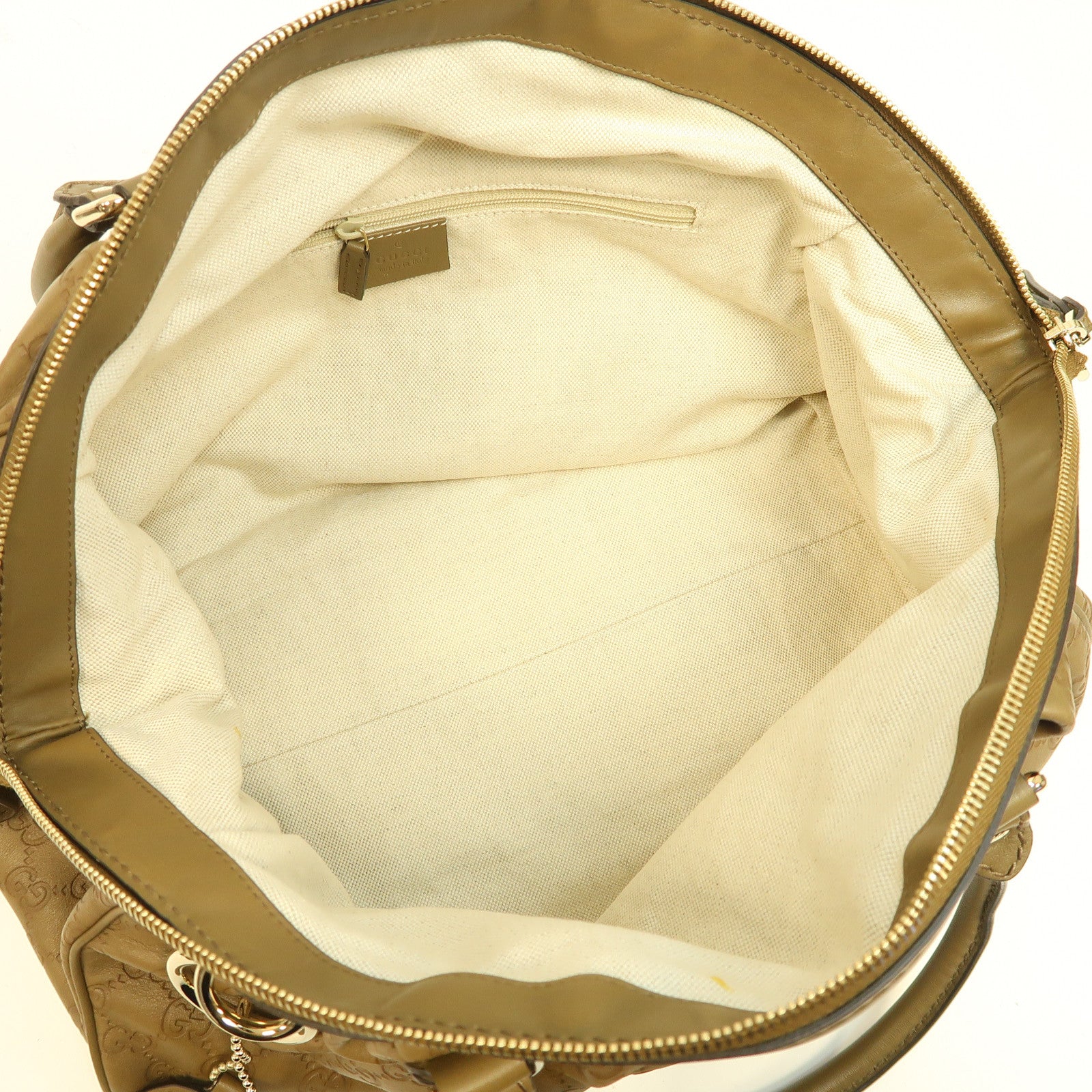 GUCCI 牛皮皮革Shoulder Bag金扣手挽肩背兩用袋啡色