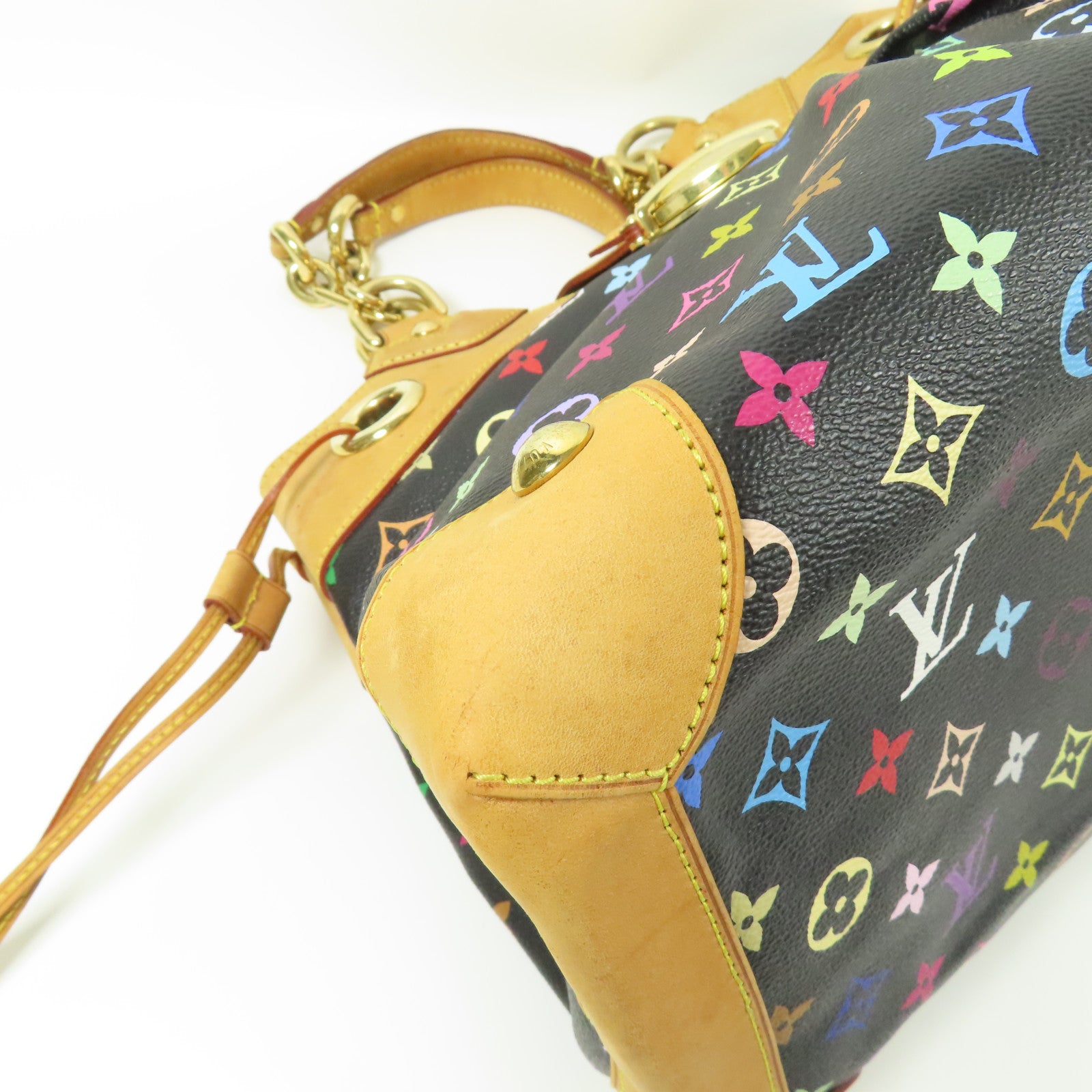 LOUIS VUITTON LV GHW Ursula Shoulder Bag M40124 Monogram Multicolore Black