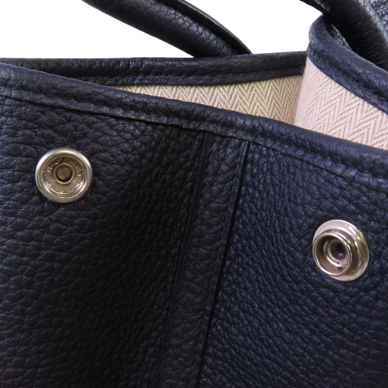 HERMES Negonda皮革Garden Party PM銀扣手挽袋