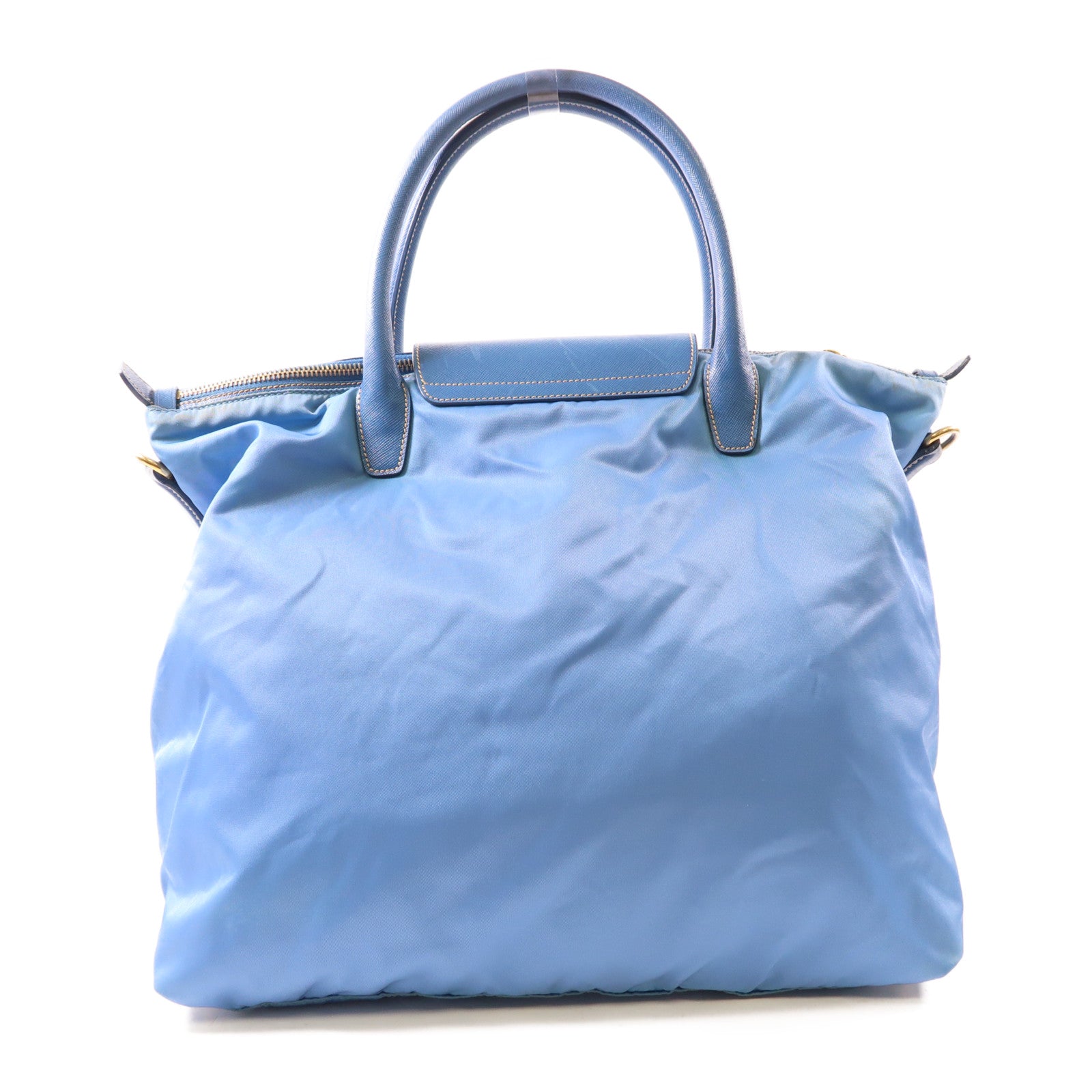 PRADA 尼龍2Way Shoulder金扣手挽肩背兩用袋
