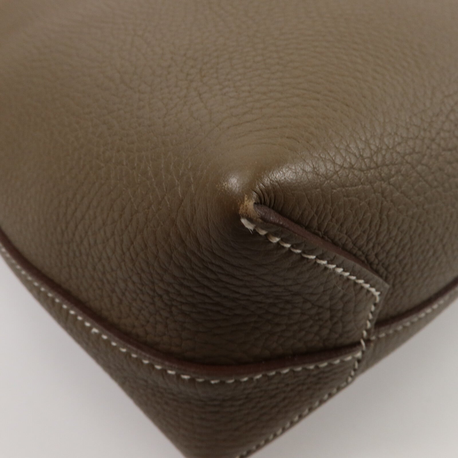 HERMES Clemence皮革Cabasellier 31肩背袋Etoupe