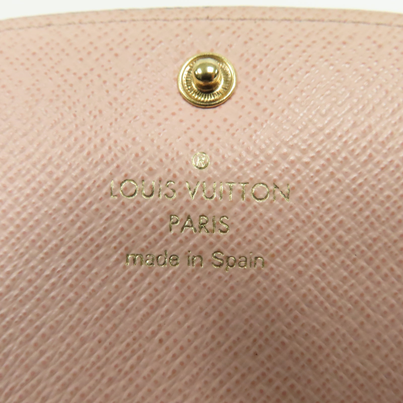 LOUIS VUITTON Monogram Emilie Wallet金扣長錢包啡色/粉紅色