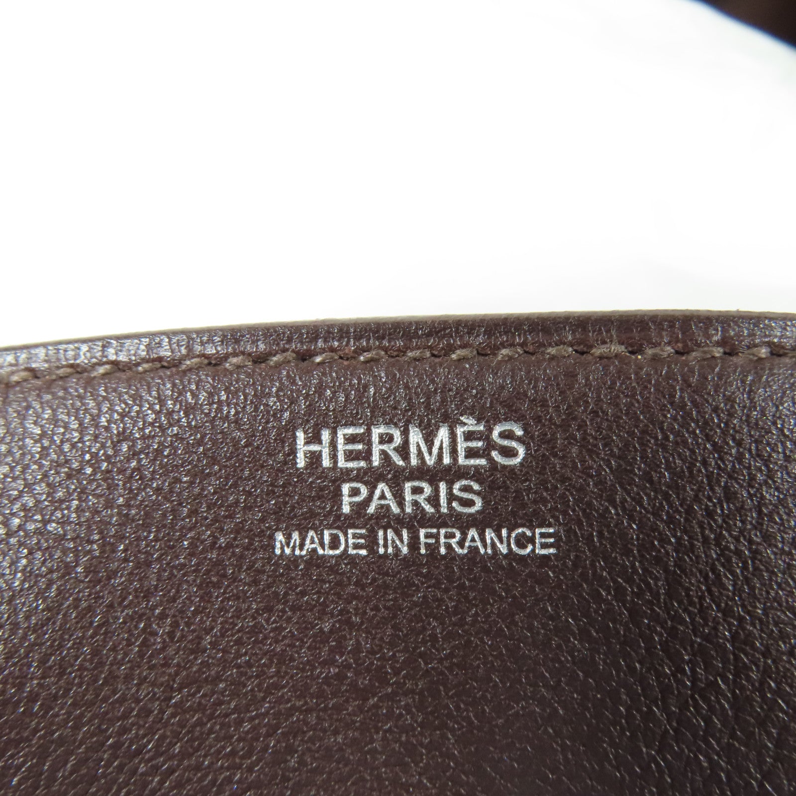 HERMES Swift皮革Lindy 30銀扣手挽肩背兩用袋Brown