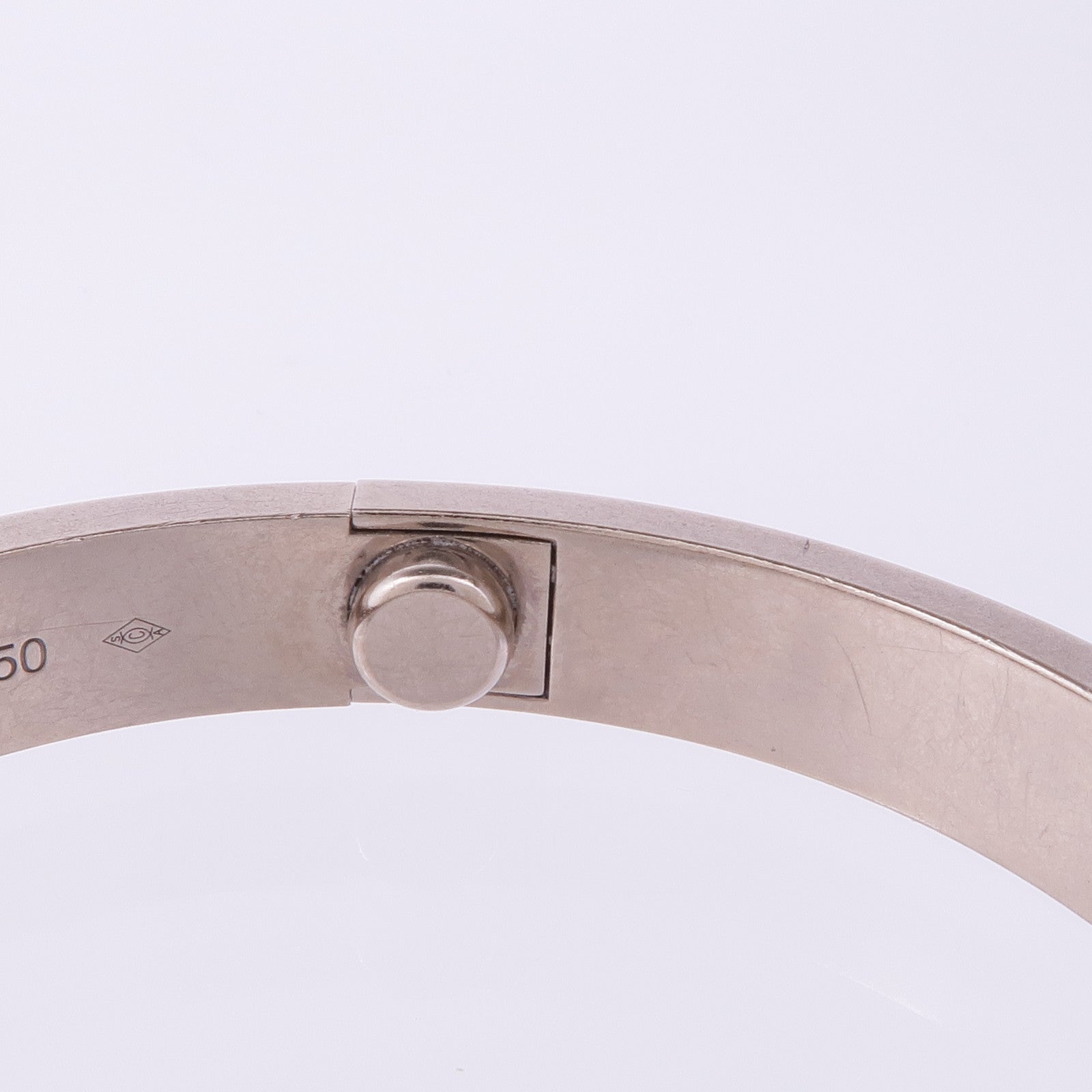 CARTIER 18K白金Love Bracelet手鐲Cartier#16