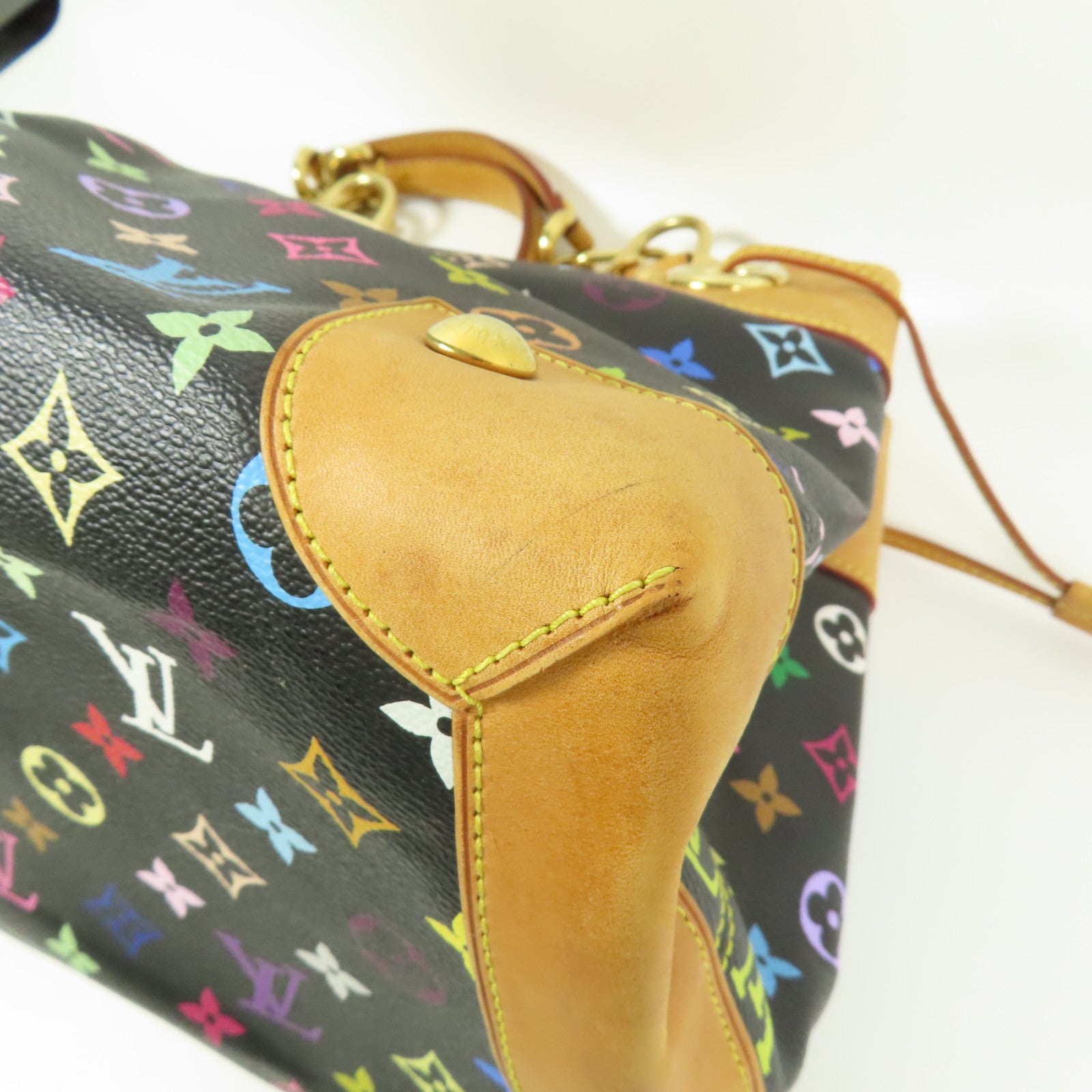 LOUIS VUITTON LV GHW Ursula Shoulder Bag M40124 Monogram Multicolore Black