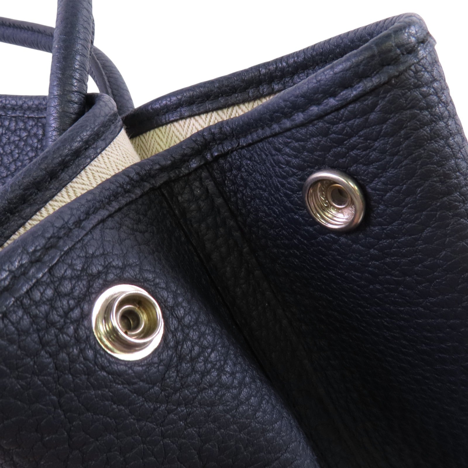 HERMES Negonda皮革Garden Party PM銀扣手挽袋