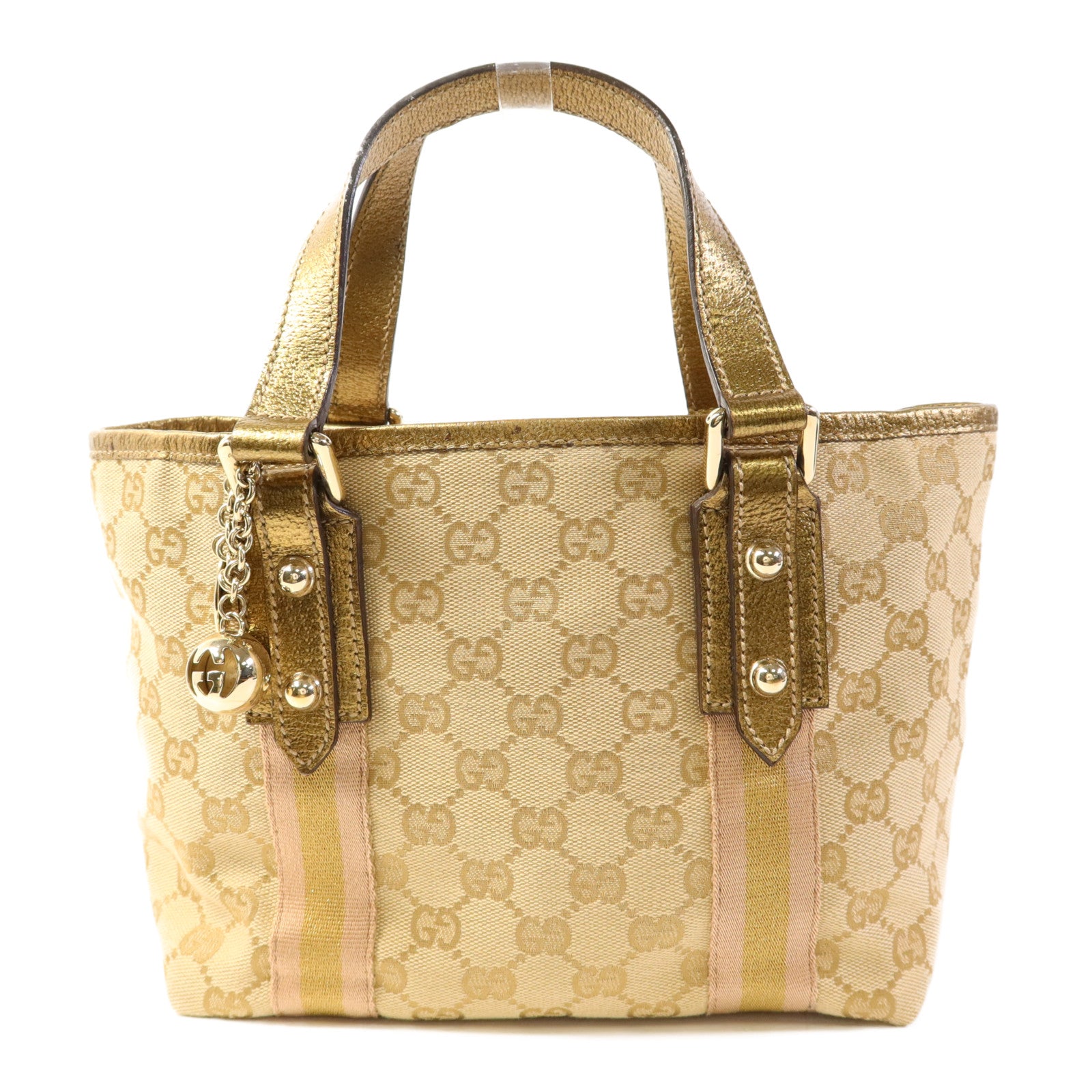 GUCCI 【激減優惠】帆布Hand Bag金扣手挽袋