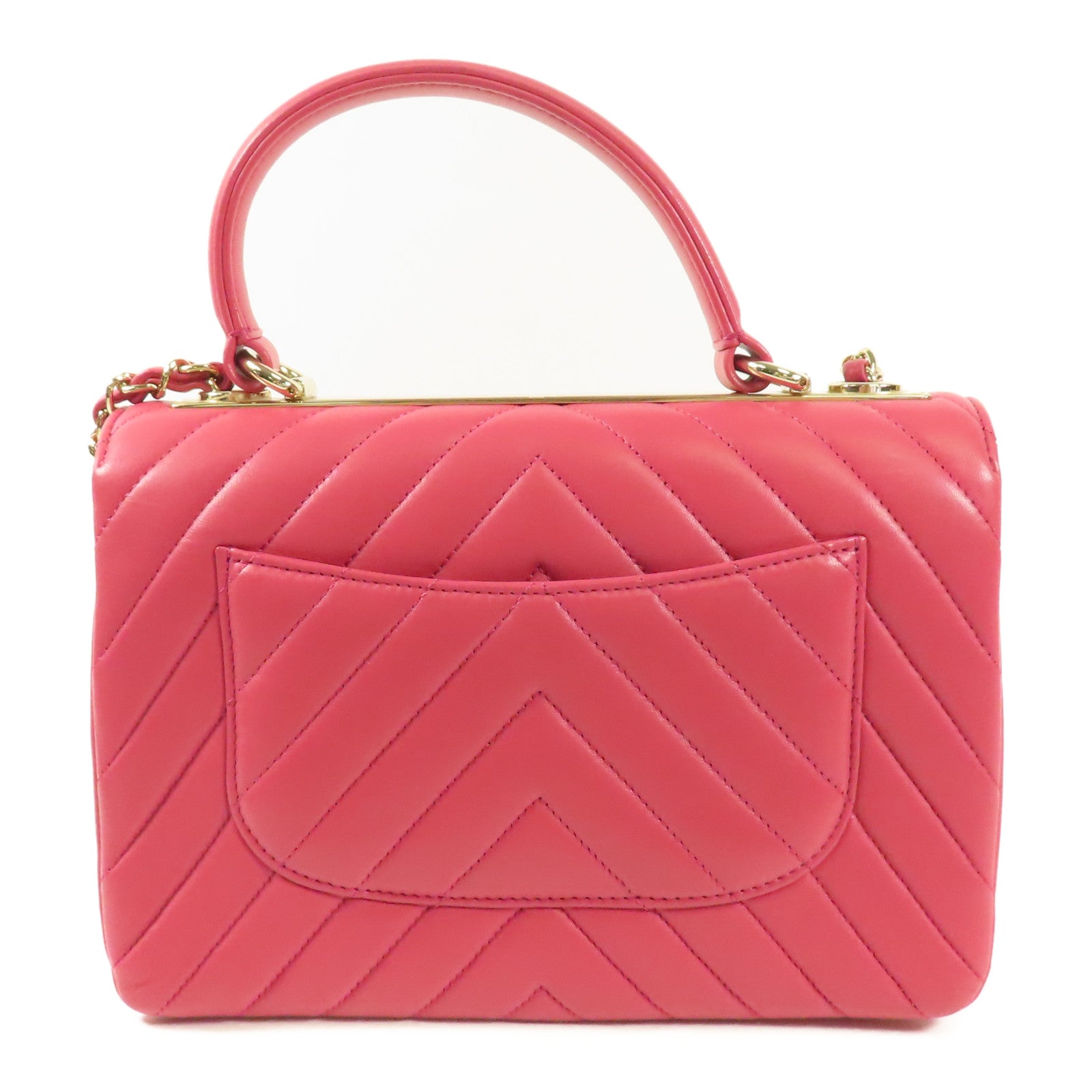 CHANEL 牛皮皮革Trendy CC金扣手挽肩背兩用袋
