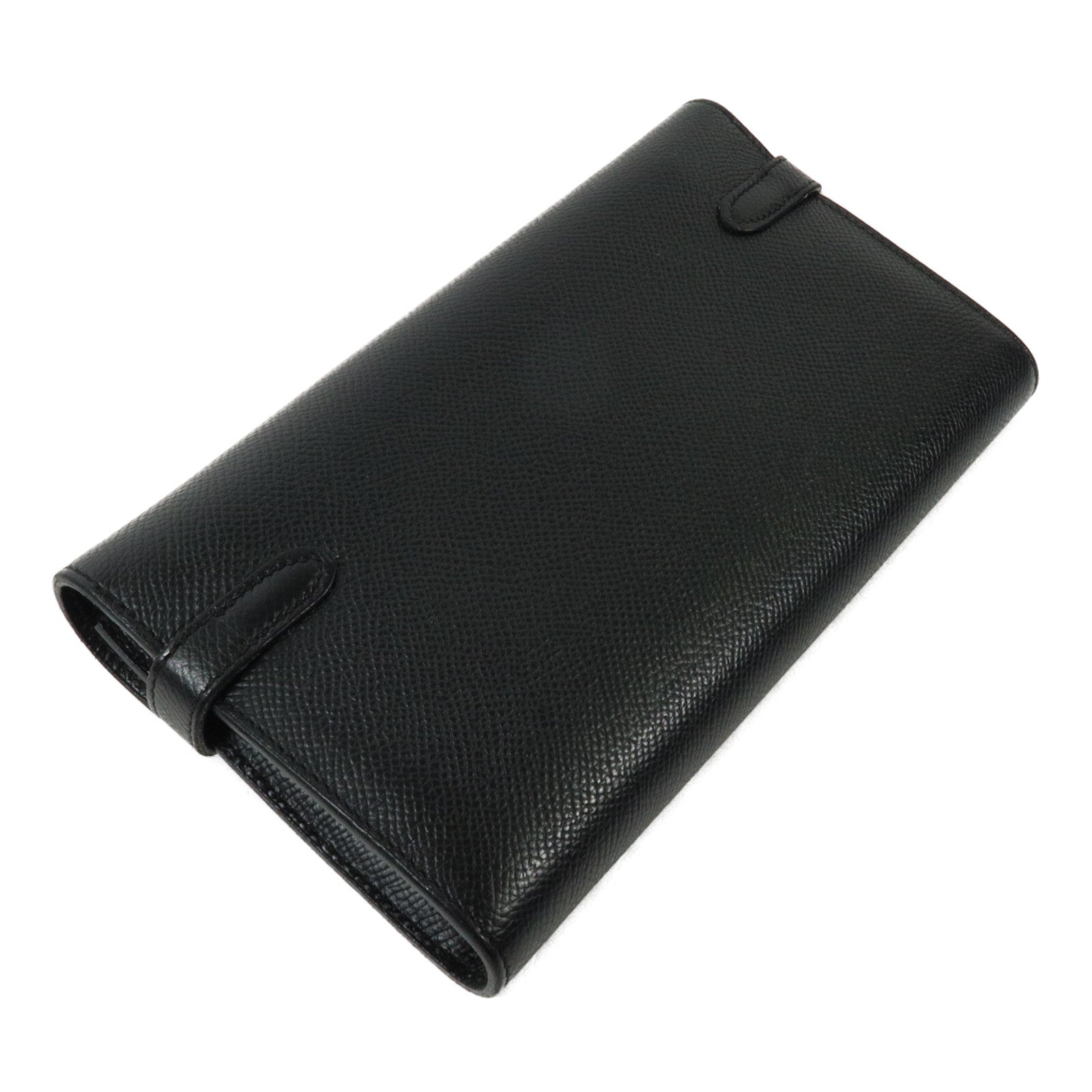 HERMES Epsom皮革Kelly Long Wallet長錢包Noir