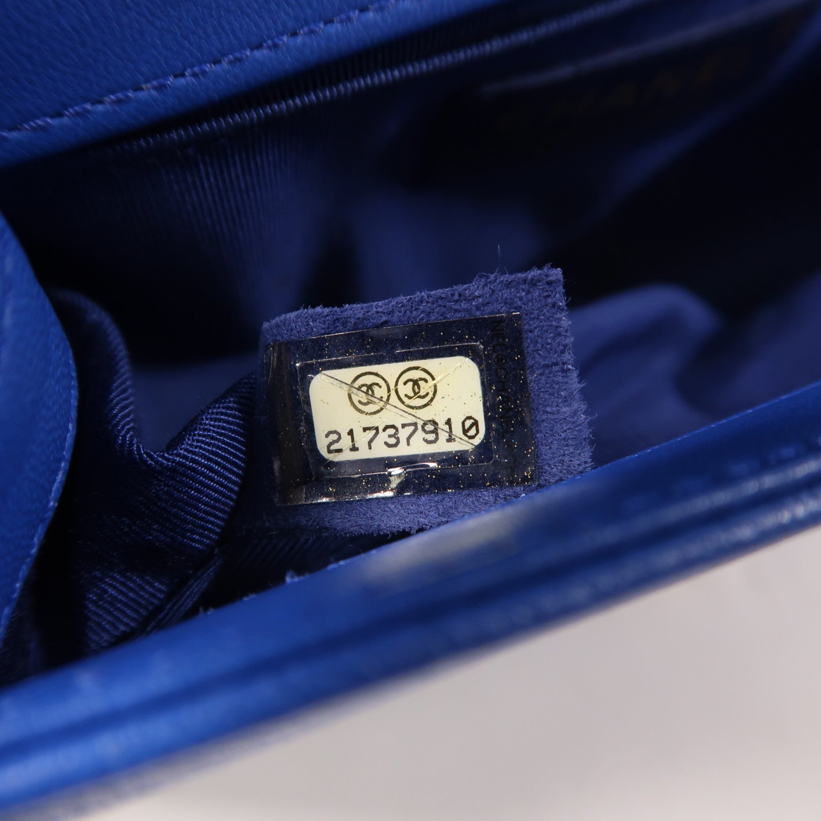 CHANEL 羊皮皮革Boy 20金扣鏈帶肩背袋