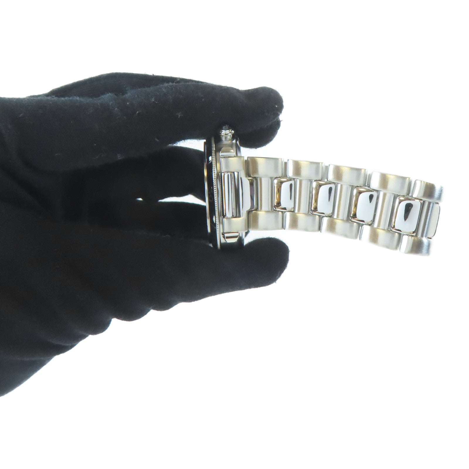 CARTIER Pasha不鏽鋼手錶石英機芯白色