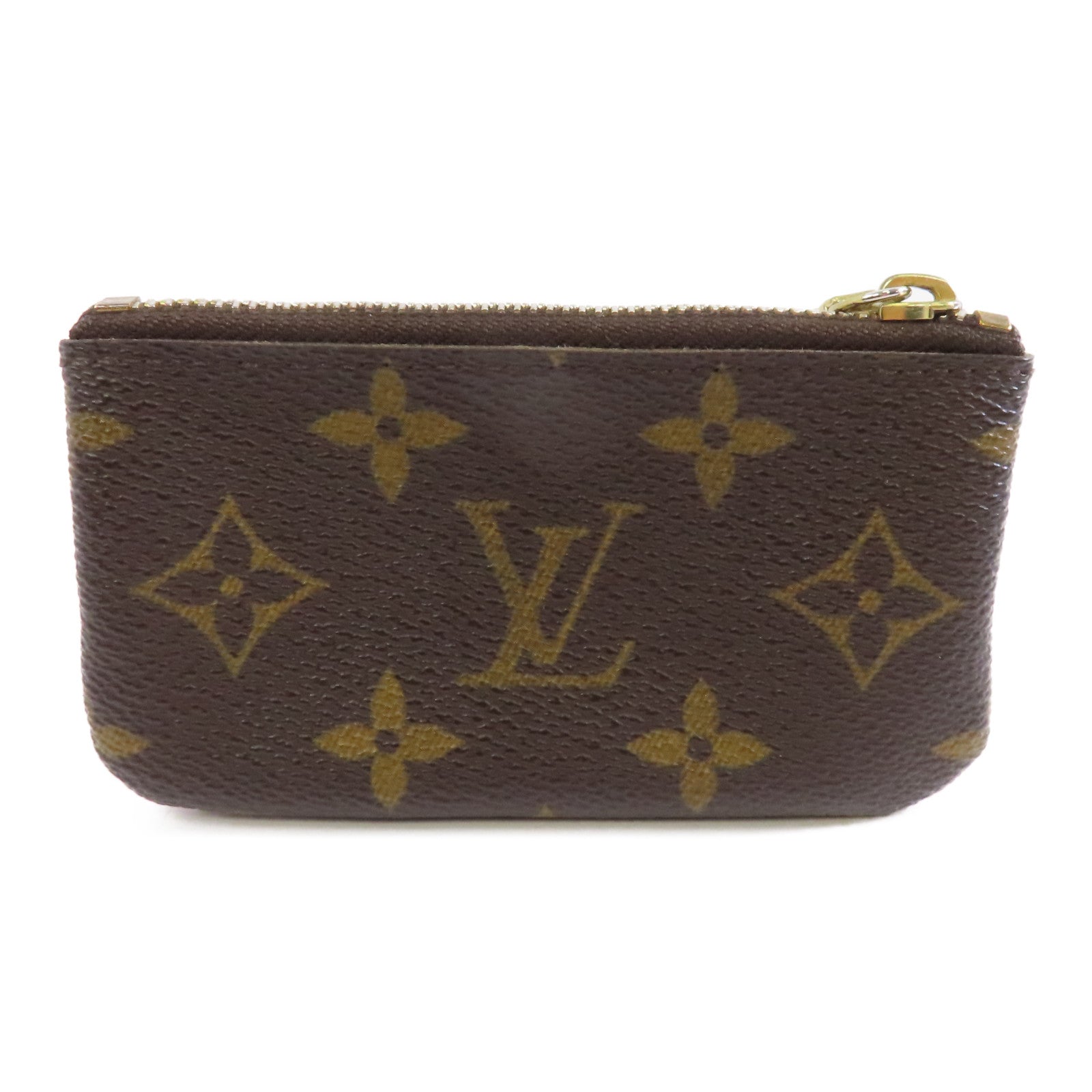 LOUIS VUITTON Monogram Coins Case金扣零錢包棕色