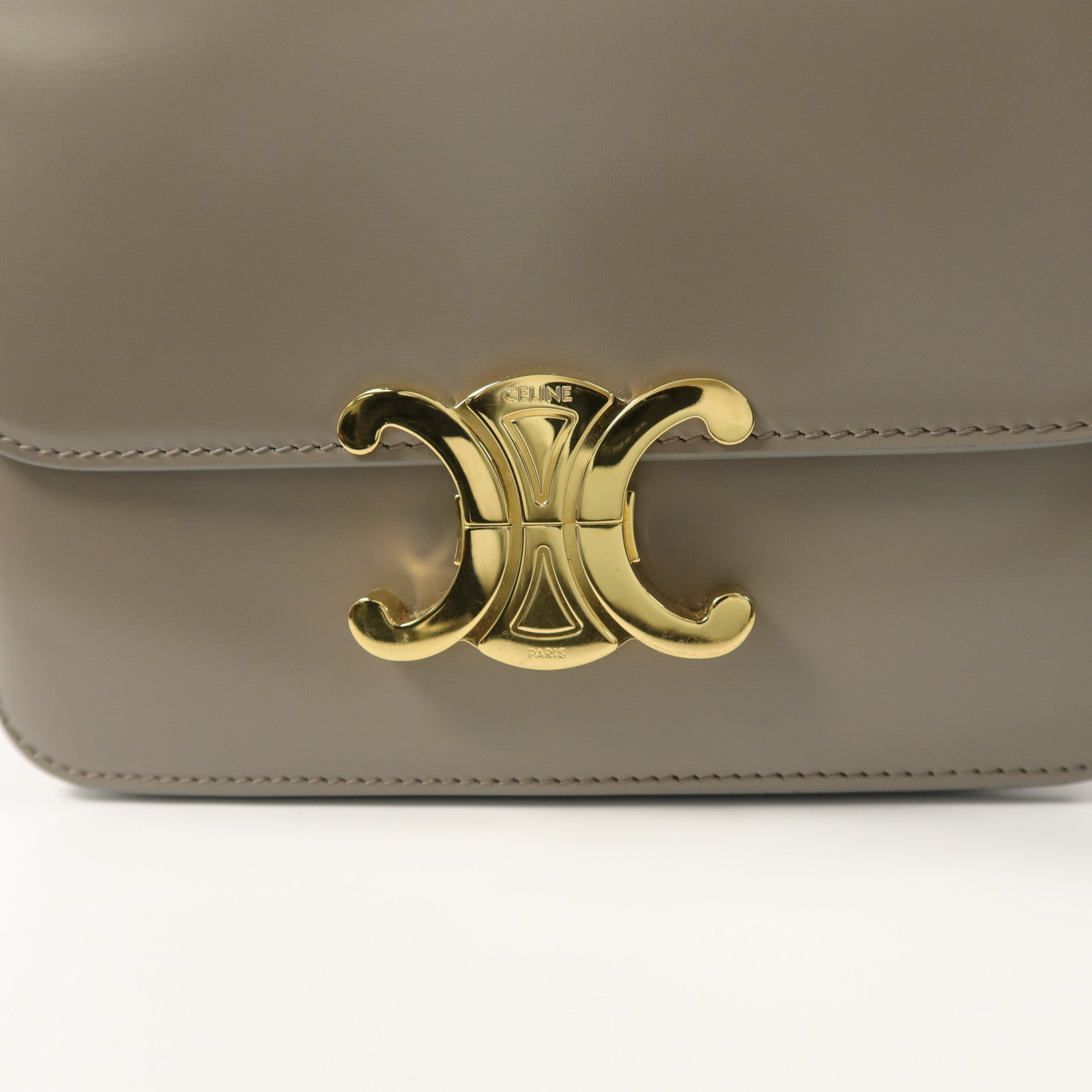 CELINE 牛皮皮革Teen Triomphe肩背袋
