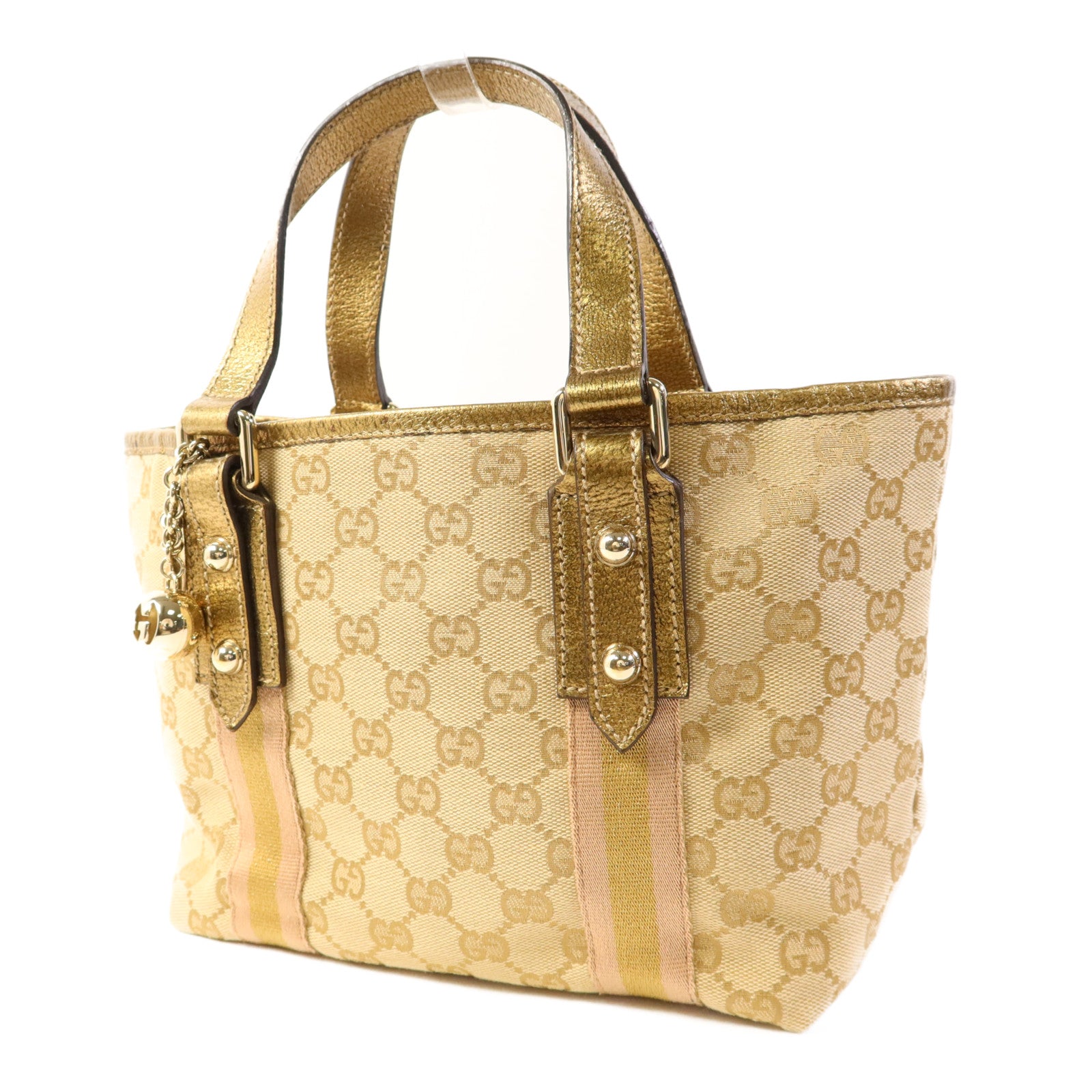 GUCCI 【激減優惠】帆布Hand Bag金扣手挽袋