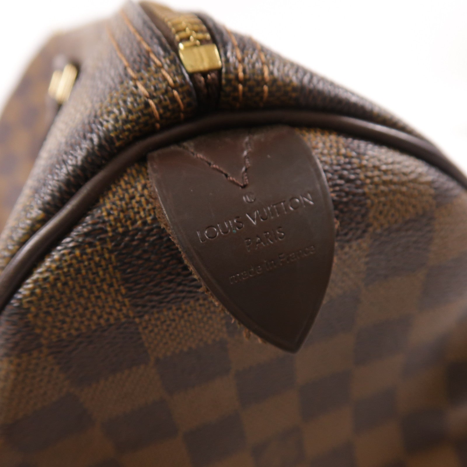 LOUIS VUITTON LV GHW Speedy 30 Handbag Damier M41531 Brown