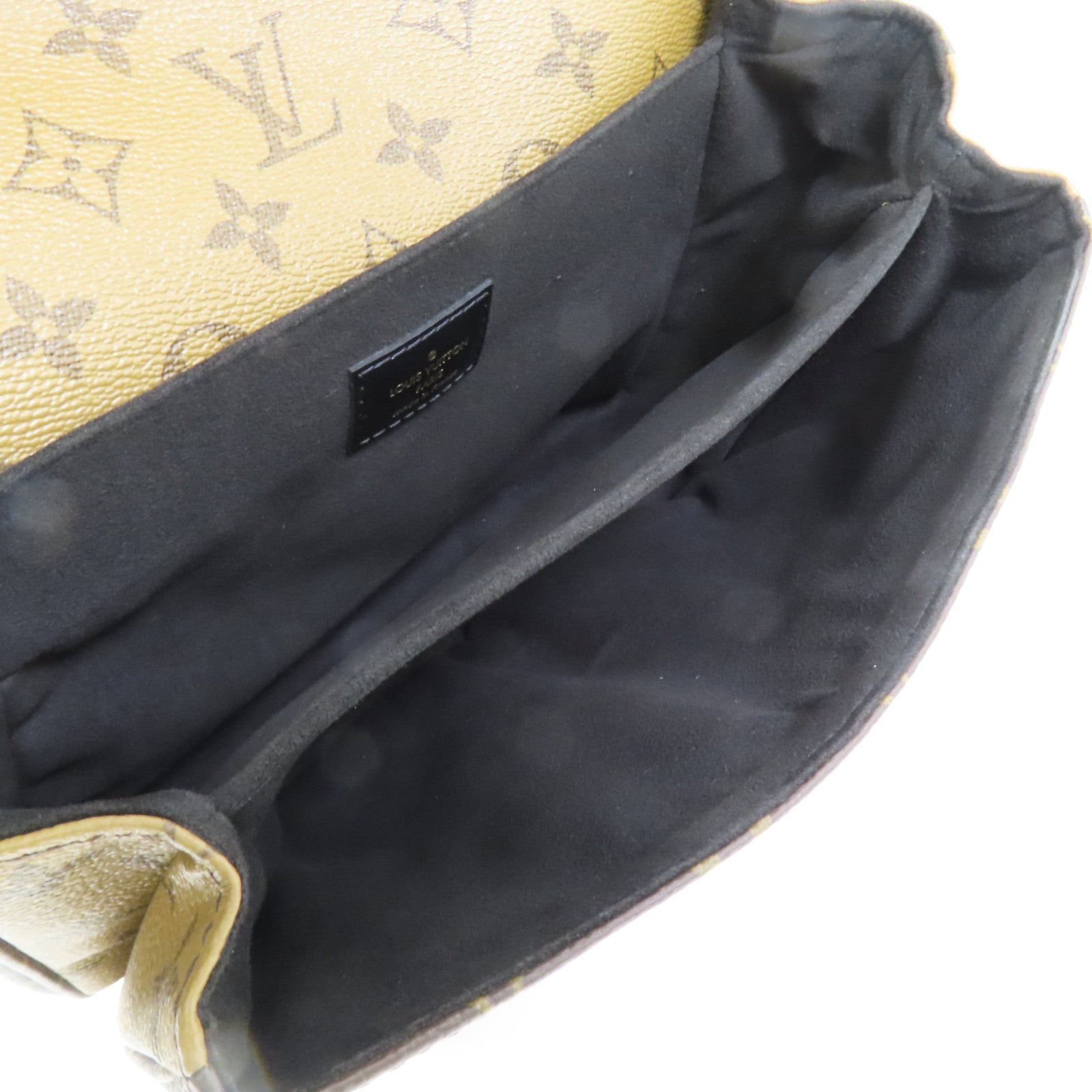 LOUIS VUITTON Monogram Reverse Pochette Metis金扣手挽肩背兩用袋