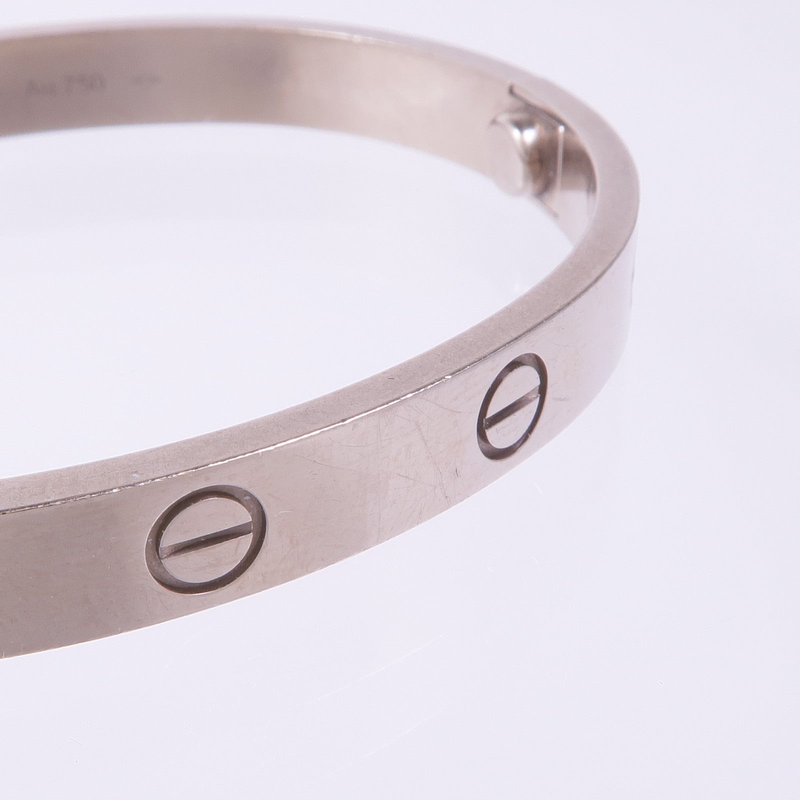 CARTIER 18K白金Love Bracelet手鐲Cartier#16