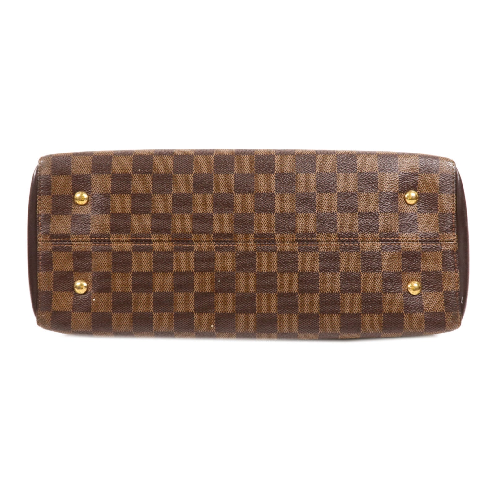 LOUIS VUITTON Damier Kensington Bowling金扣手挽袋