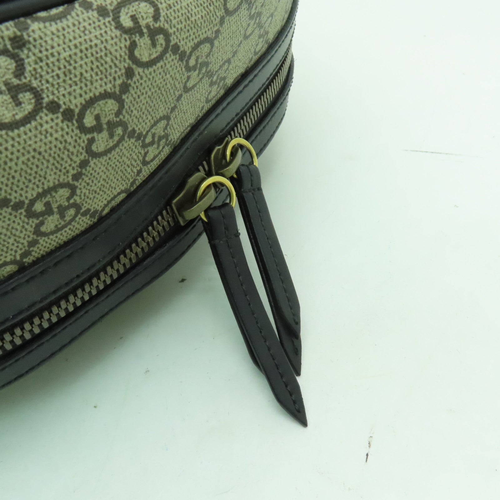 GUCCI 【激減優惠】塗層帆布Backpack金扣背包棕色