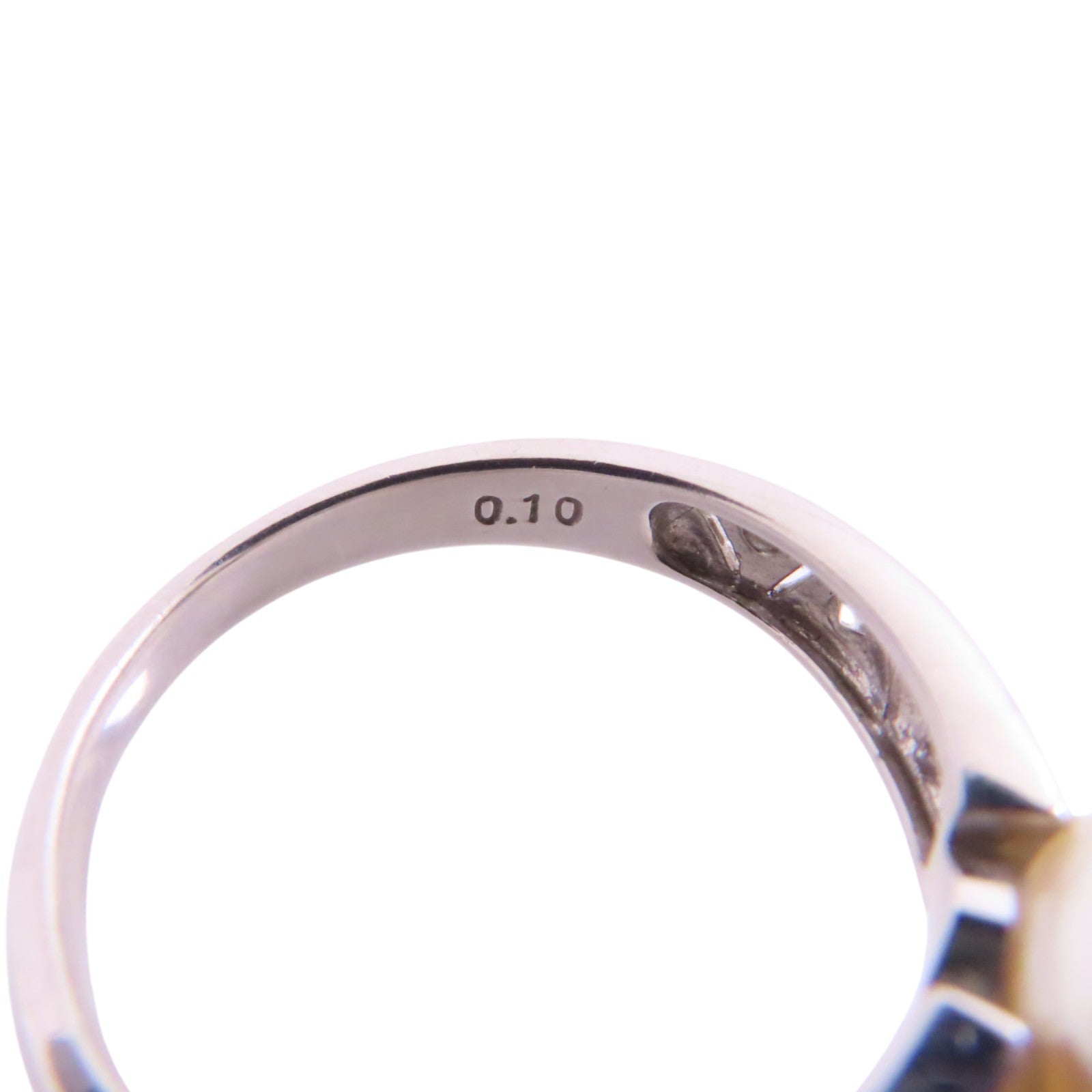 TASAKI PT900鉑金/珍珠/鑽石Pearl Diamond Ring戒指US#6