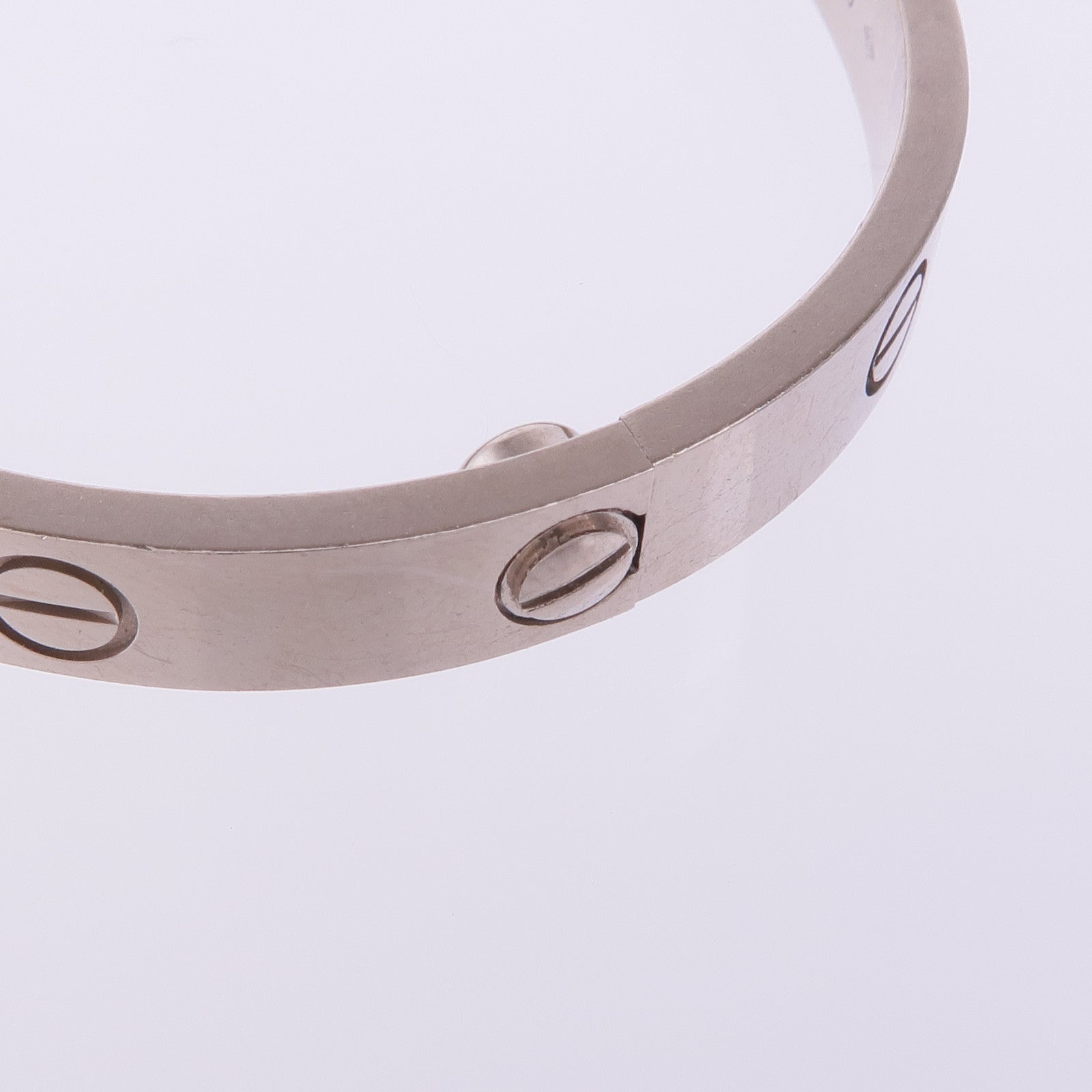 CARTIER 18K白金Love Bracelet手鐲Cartier#16