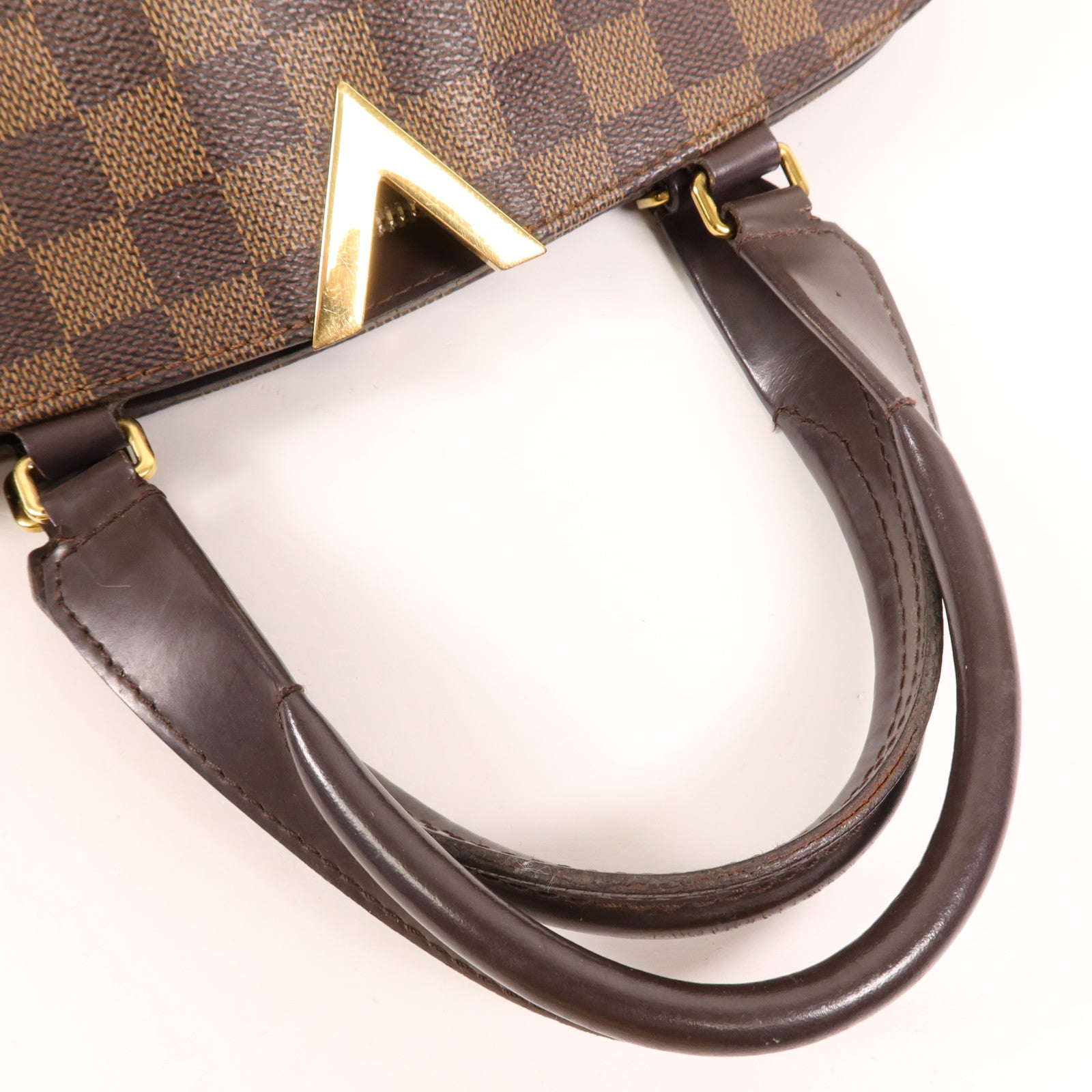LOUIS VUITTON Damier Kensington Bowling金扣手挽袋