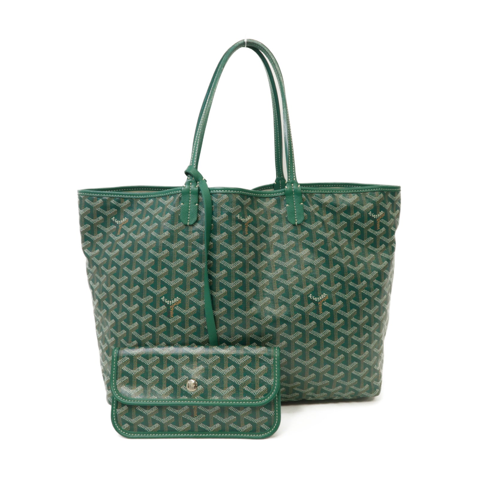 GOYARD 塗層帆布Saint Louis肩背袋綠色