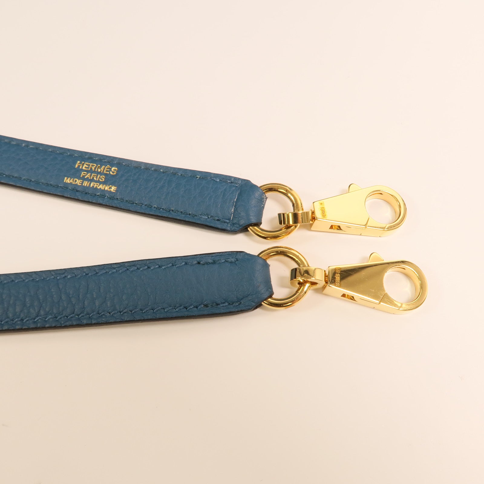 HERMES Togo皮革Kelly 32金扣手挽肩背兩用袋Cobalt