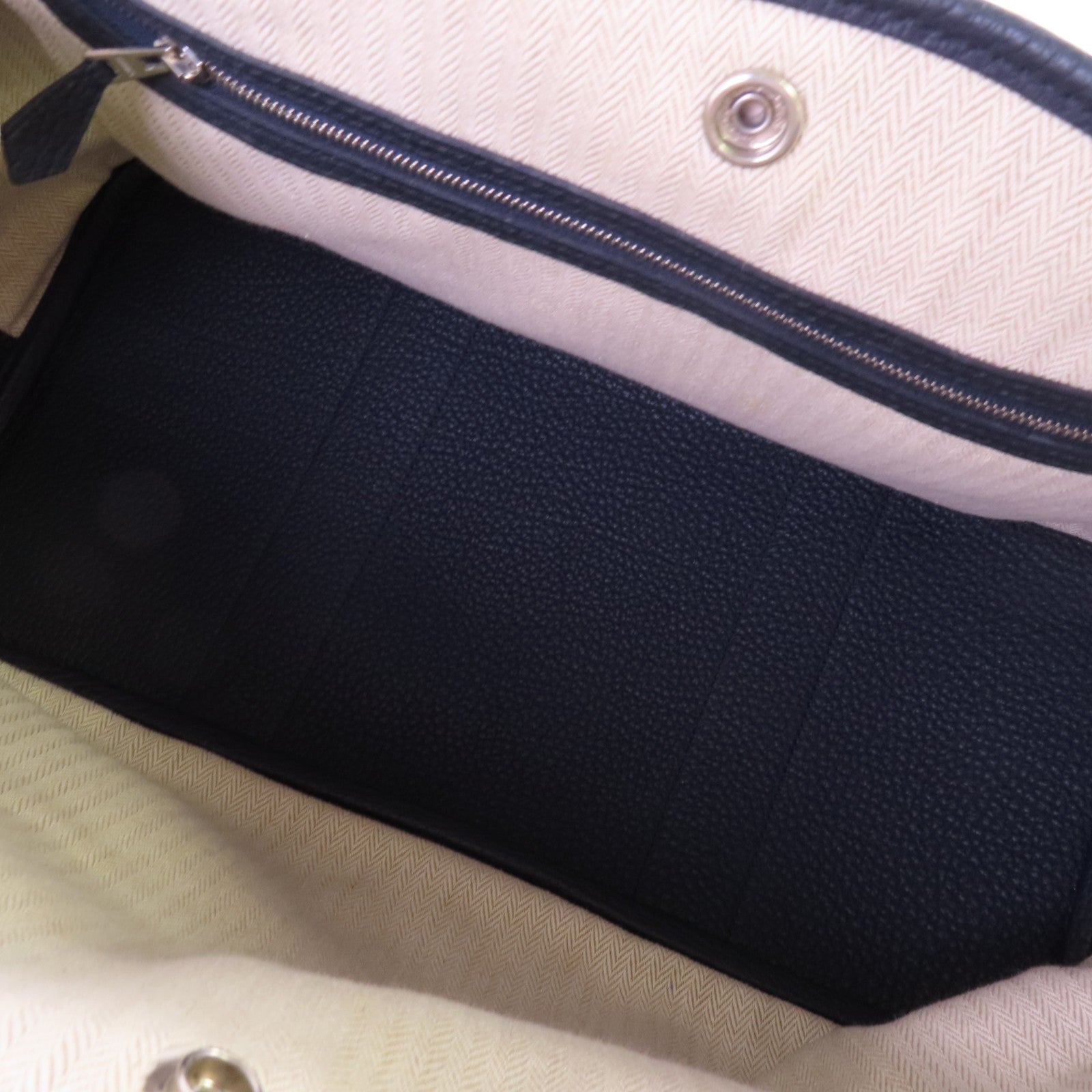 HERMES Negonda皮革Garden Party PM銀扣手挽袋