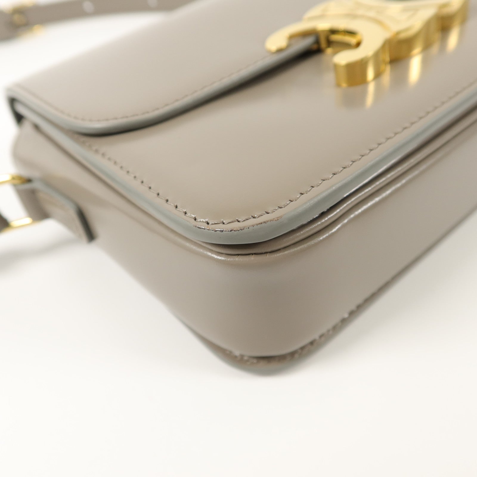 CELINE 牛皮皮革Teen Triomphe肩背袋