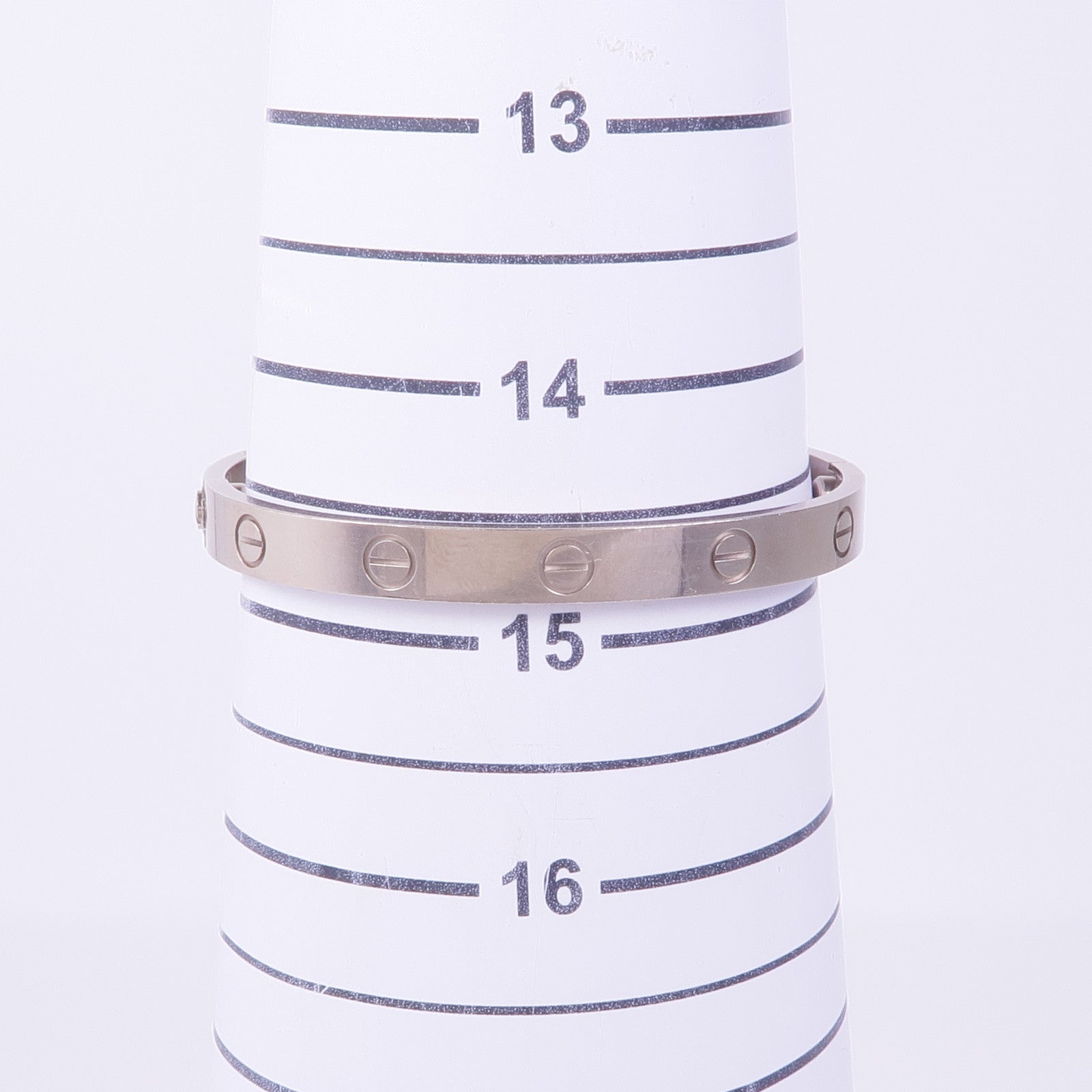 CARTIER 18K白金Love Bracelet手鐲Cartier#16