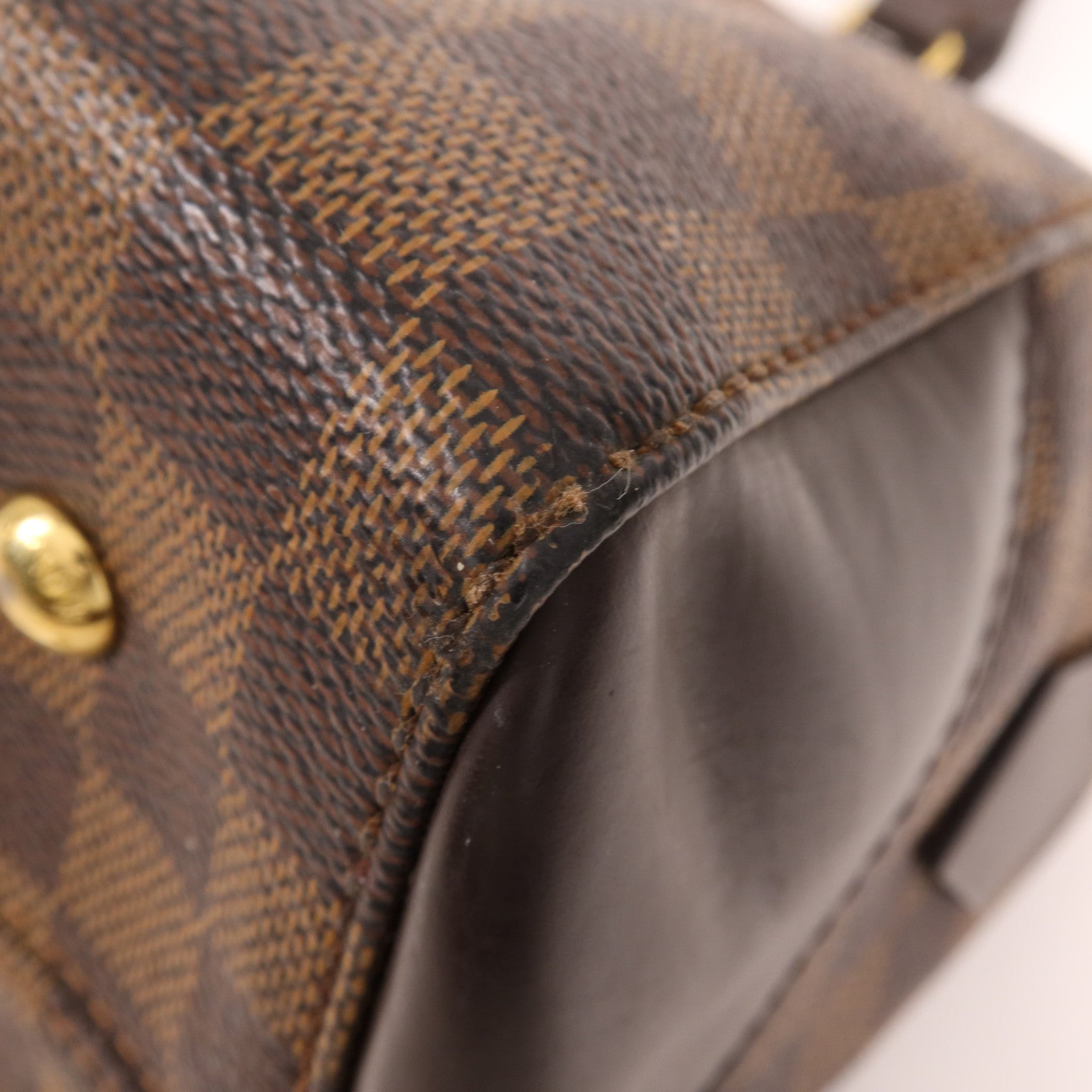 LOUIS VUITTON Damier Kensington Bowling金扣手挽袋