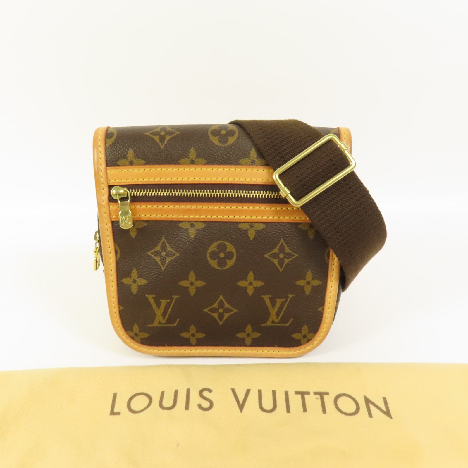 LOUIS VUITTON Monogram Bosphore Waist Bum Bag金扣腰包