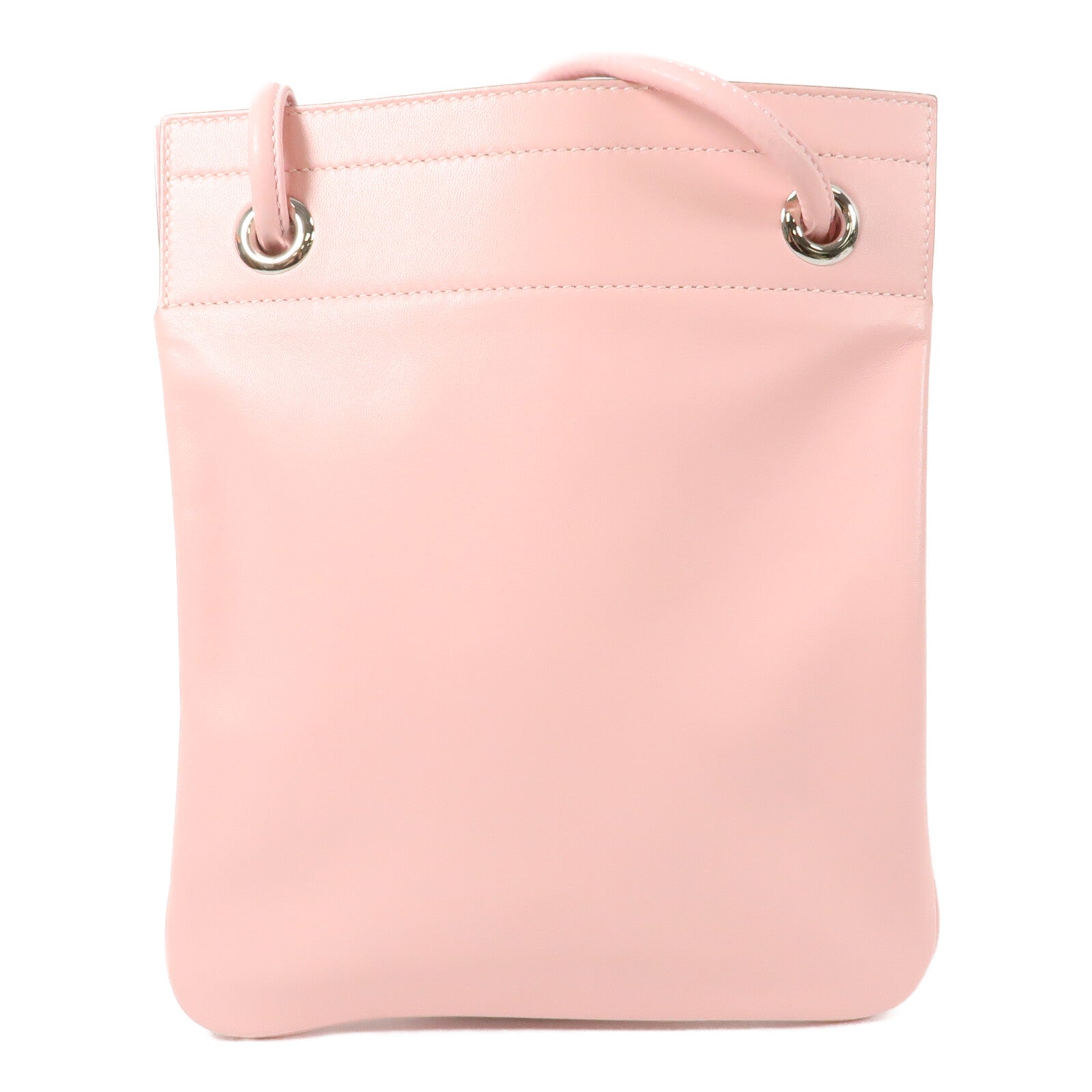 HERMES Swift皮革Aline Mini銀扣肩背袋Rose Sakura