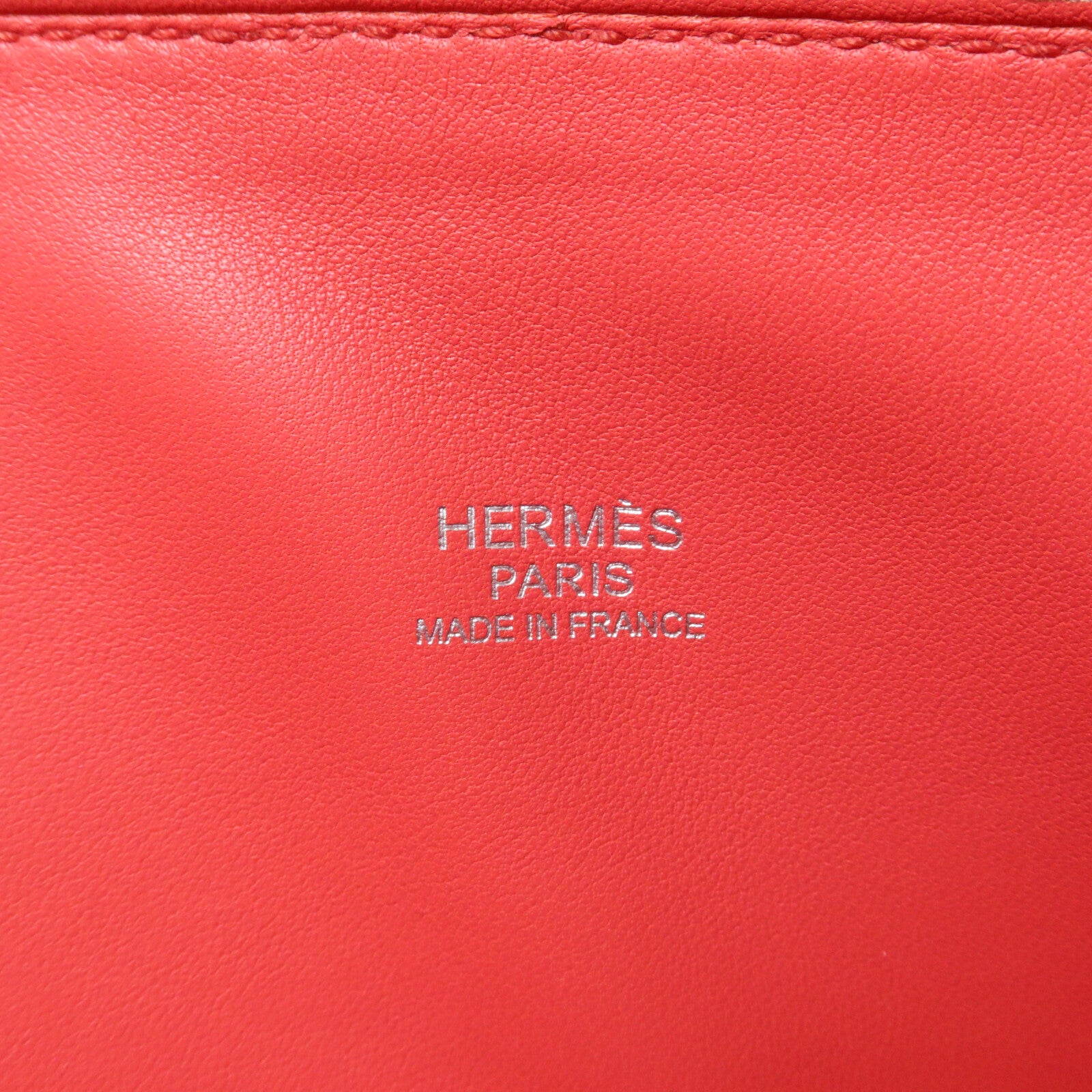 HERMES Togo皮革Bolide 35手挽肩背兩用袋Vermillon