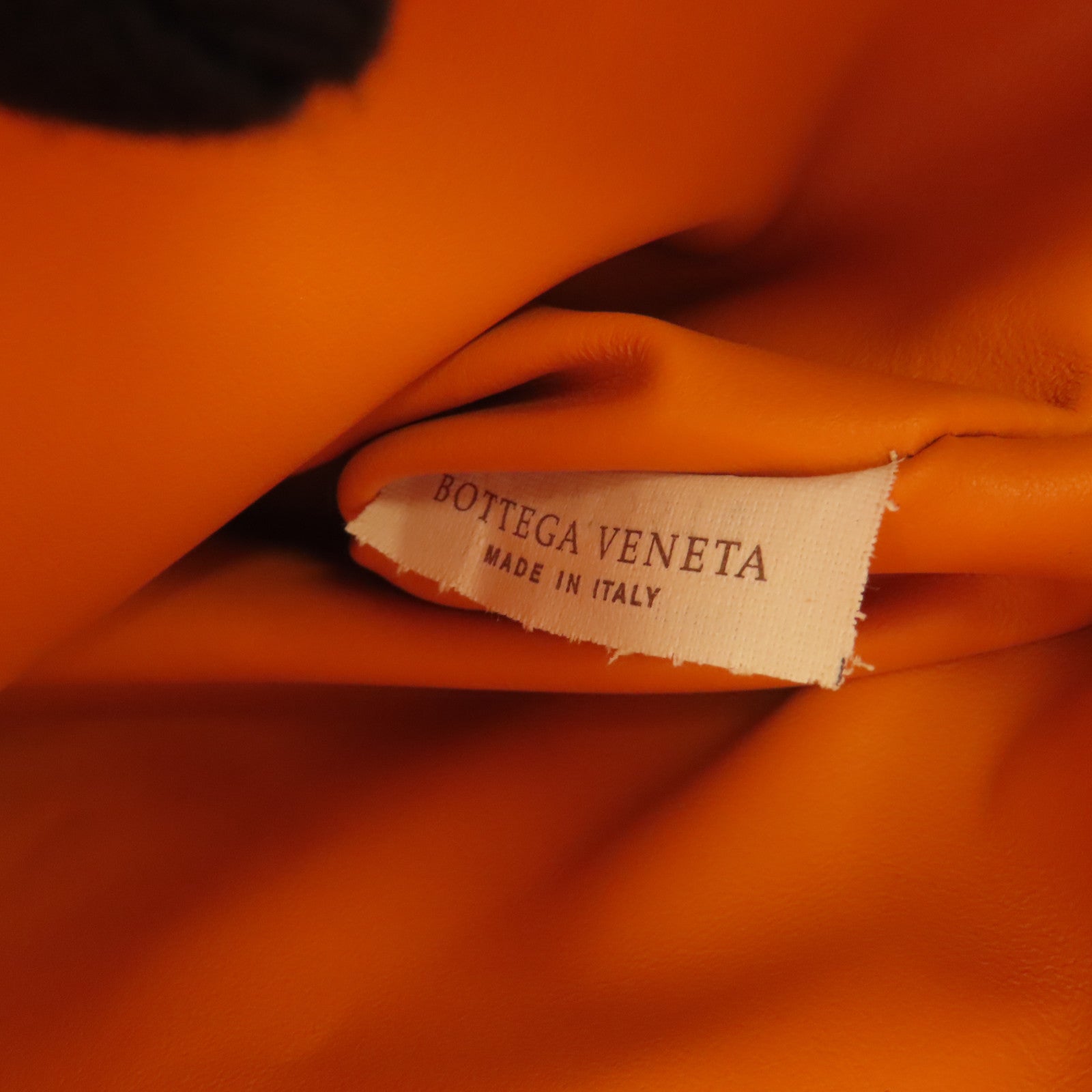 BOTTEGA VENETA GHW Woven Knot Handbag 607964 VCPP0 Leather Orange