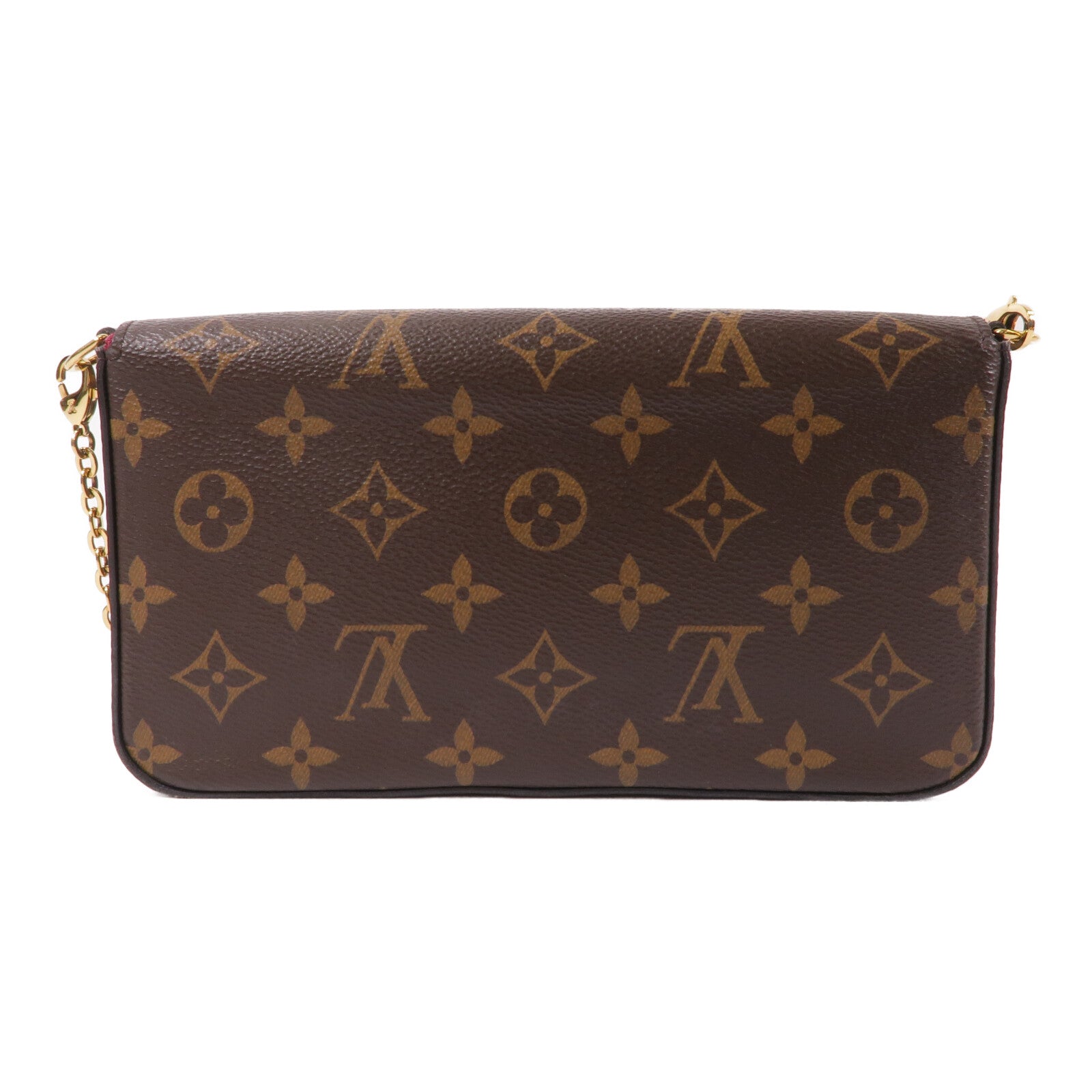 LOUIS VUITTON Monogram Pochette Felicie鏈帶肩背袋