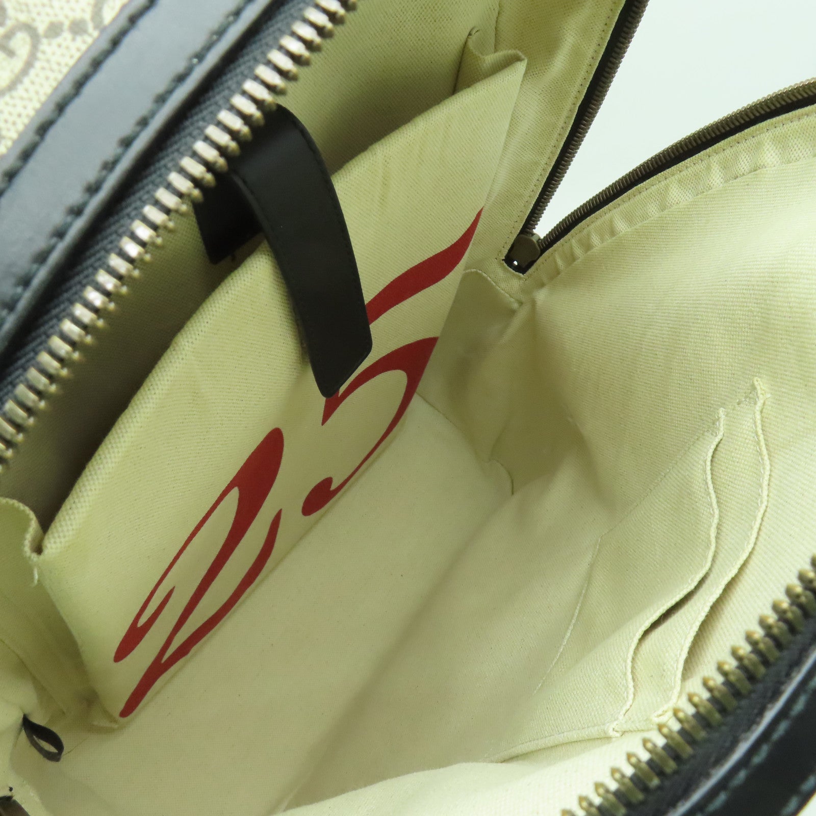 GUCCI 【激減優惠】塗層帆布Backpack金扣背包棕色