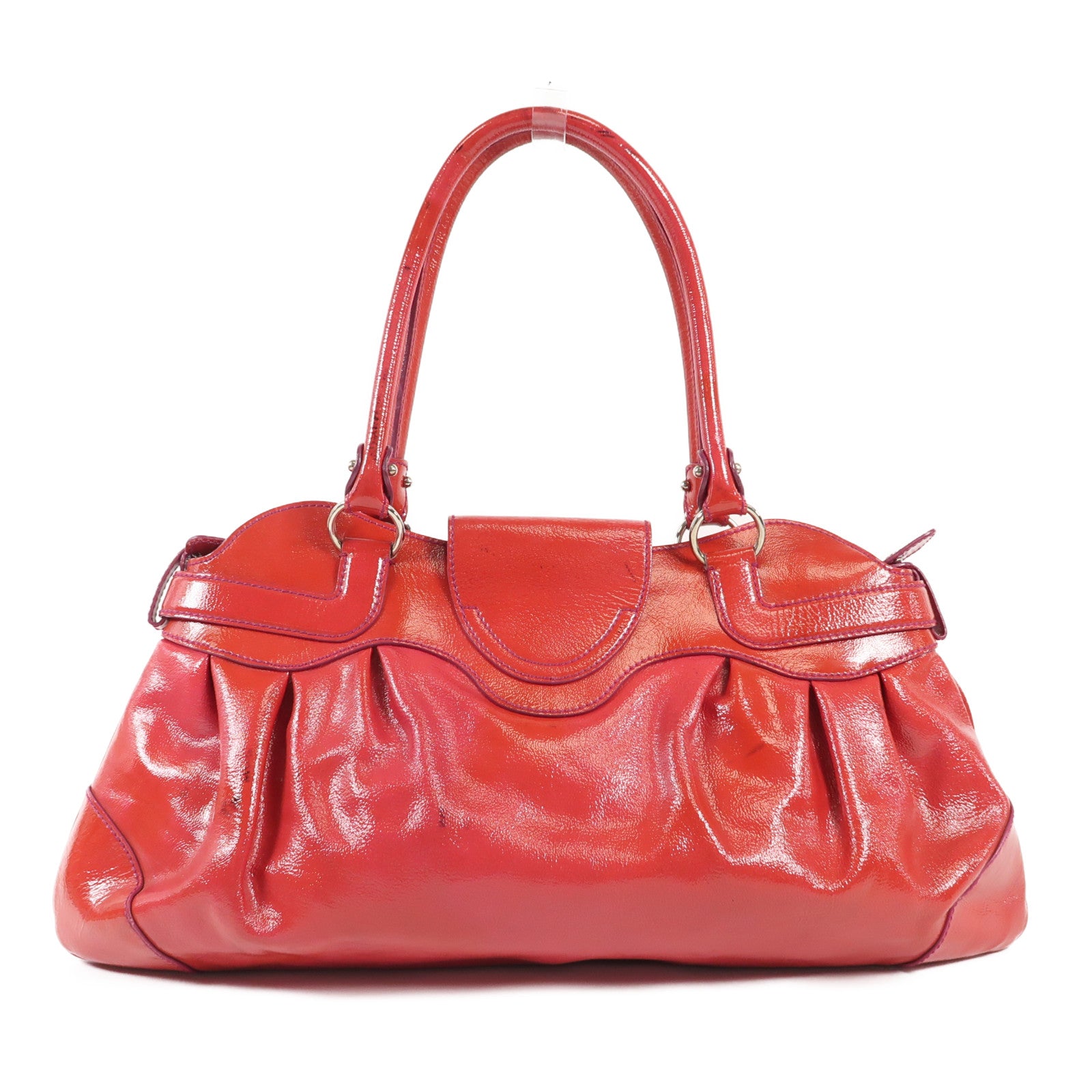 Salvatore Ferragamo 牛皮皮革Shoulder Bag銀扣肩背袋