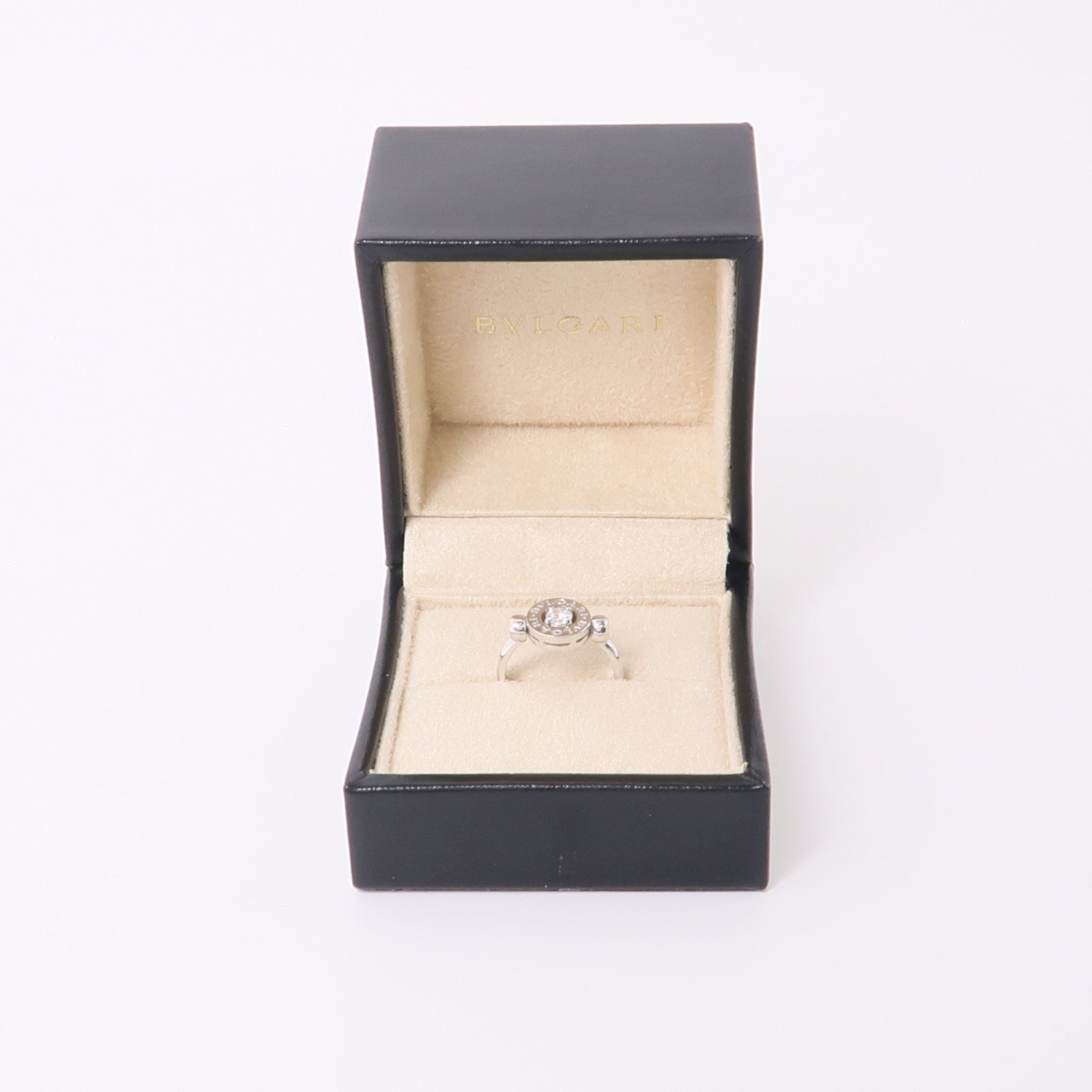 BVLGARI 18K白金Bvlgari Bvlgari Ring鑽石戒指US#5.5